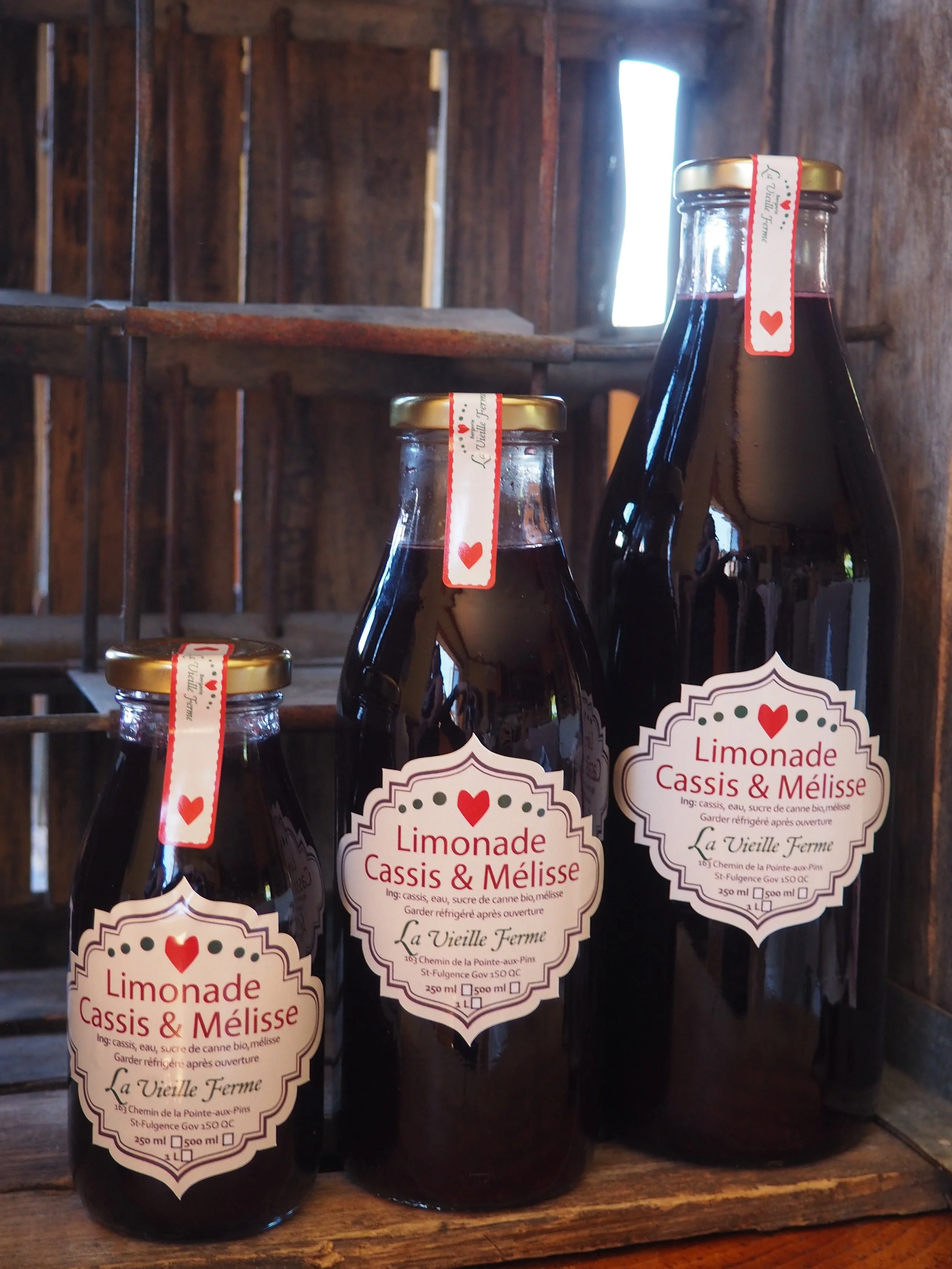 Trois formats de limonade