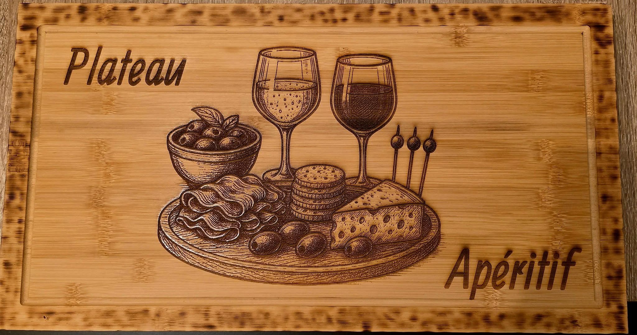 Gravure sur planche ( Planche Apéritif )