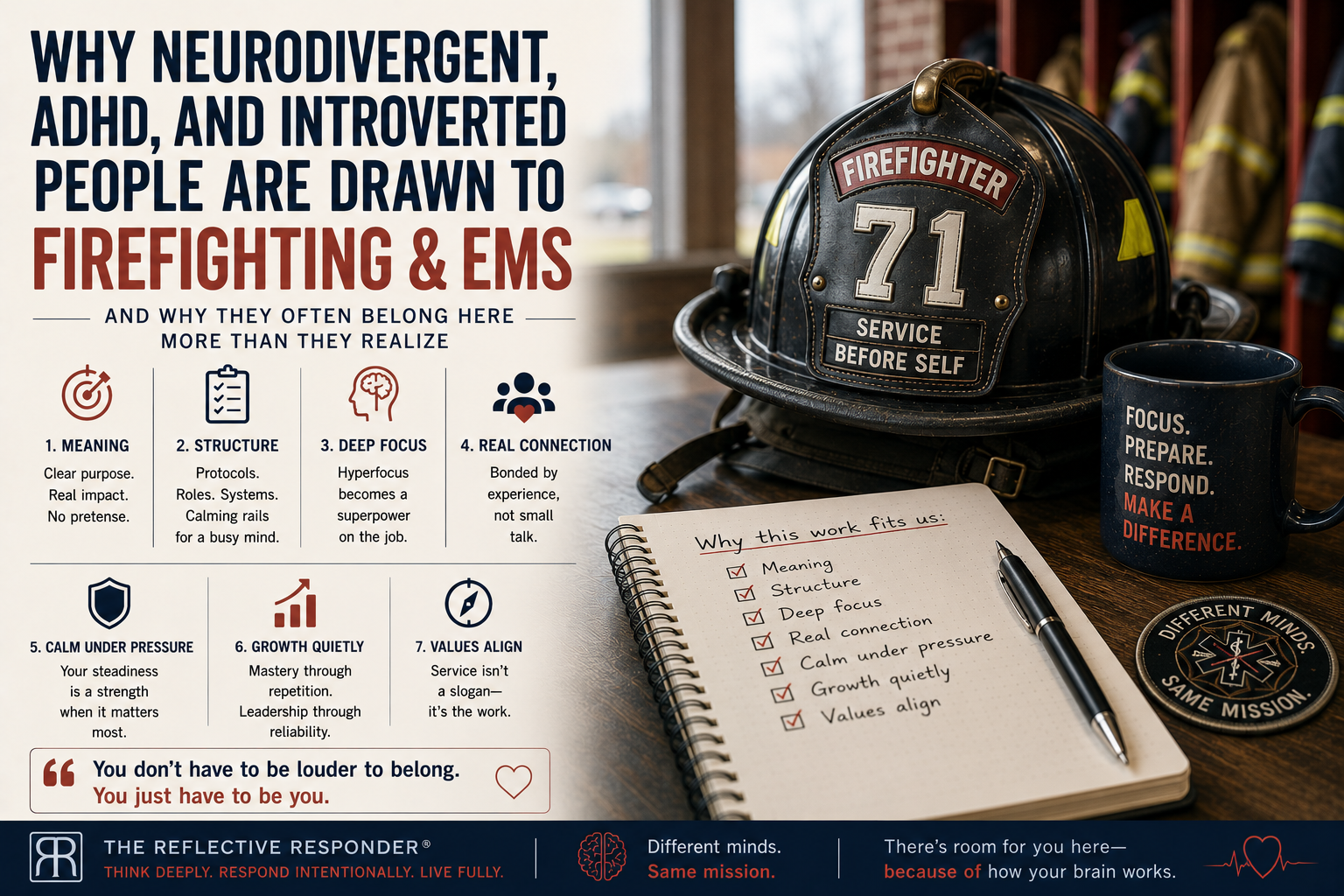 Why Neurodivergent, ADHD, and Introverted People Are Drawn to Firefighting &amp; EMS