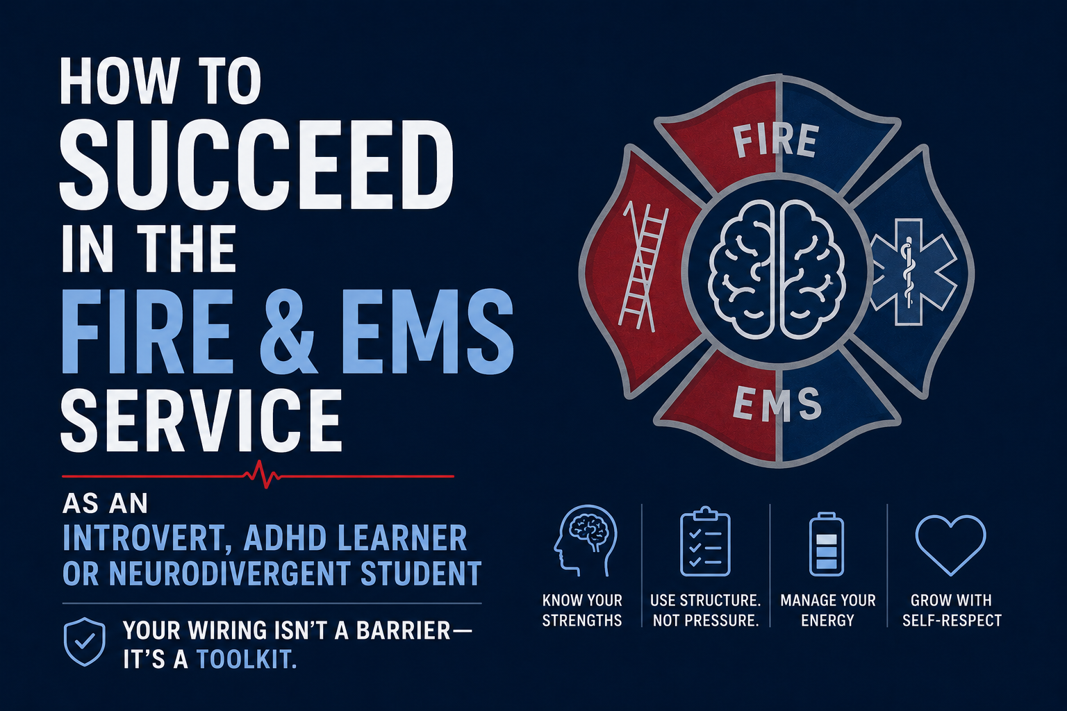 How to Succeed in the Fire and EMS Service as an Introvert, ADHD Learner or Neurodivergent Student