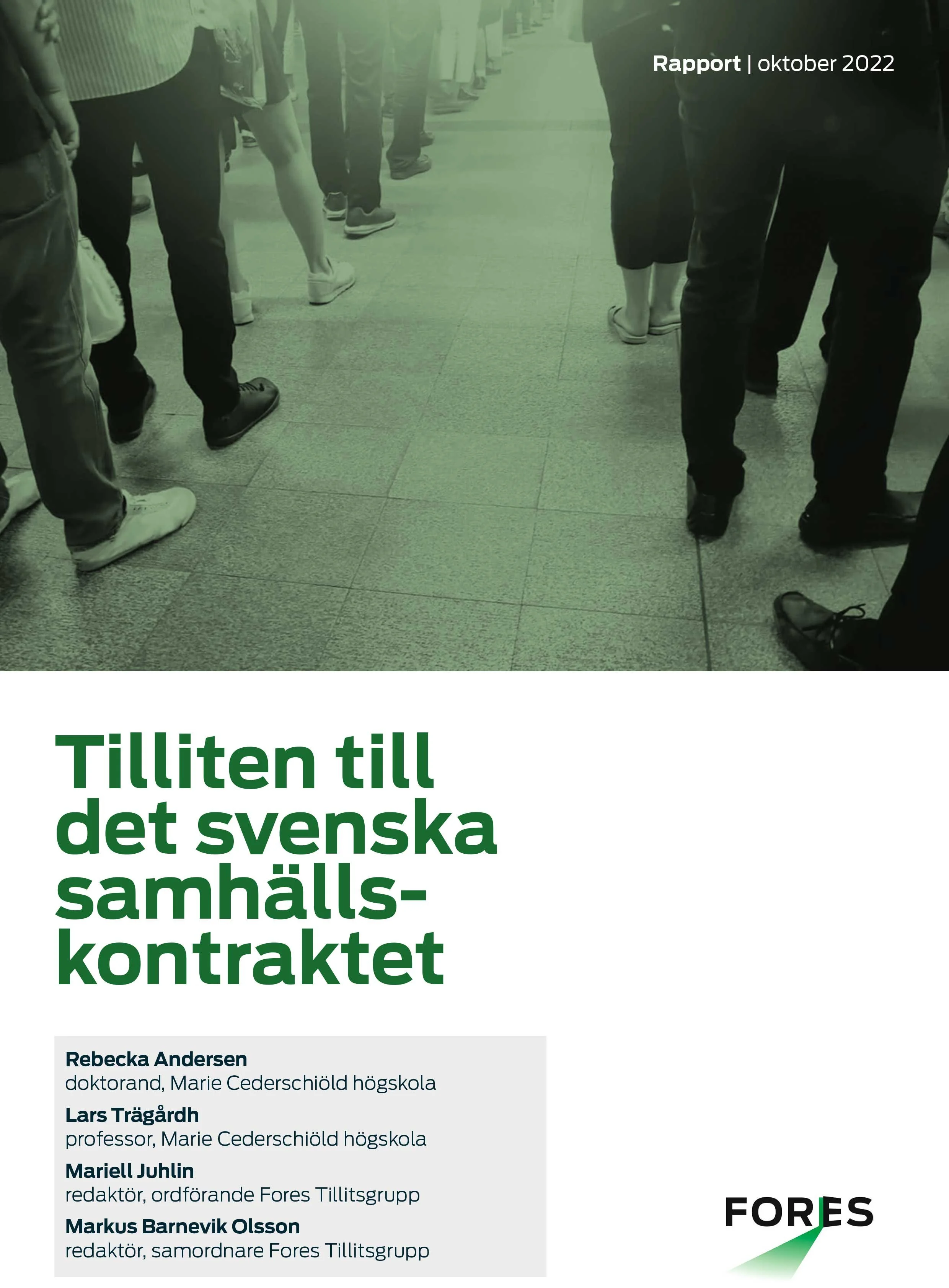 Tilliten till det svenska samhällskontraktet