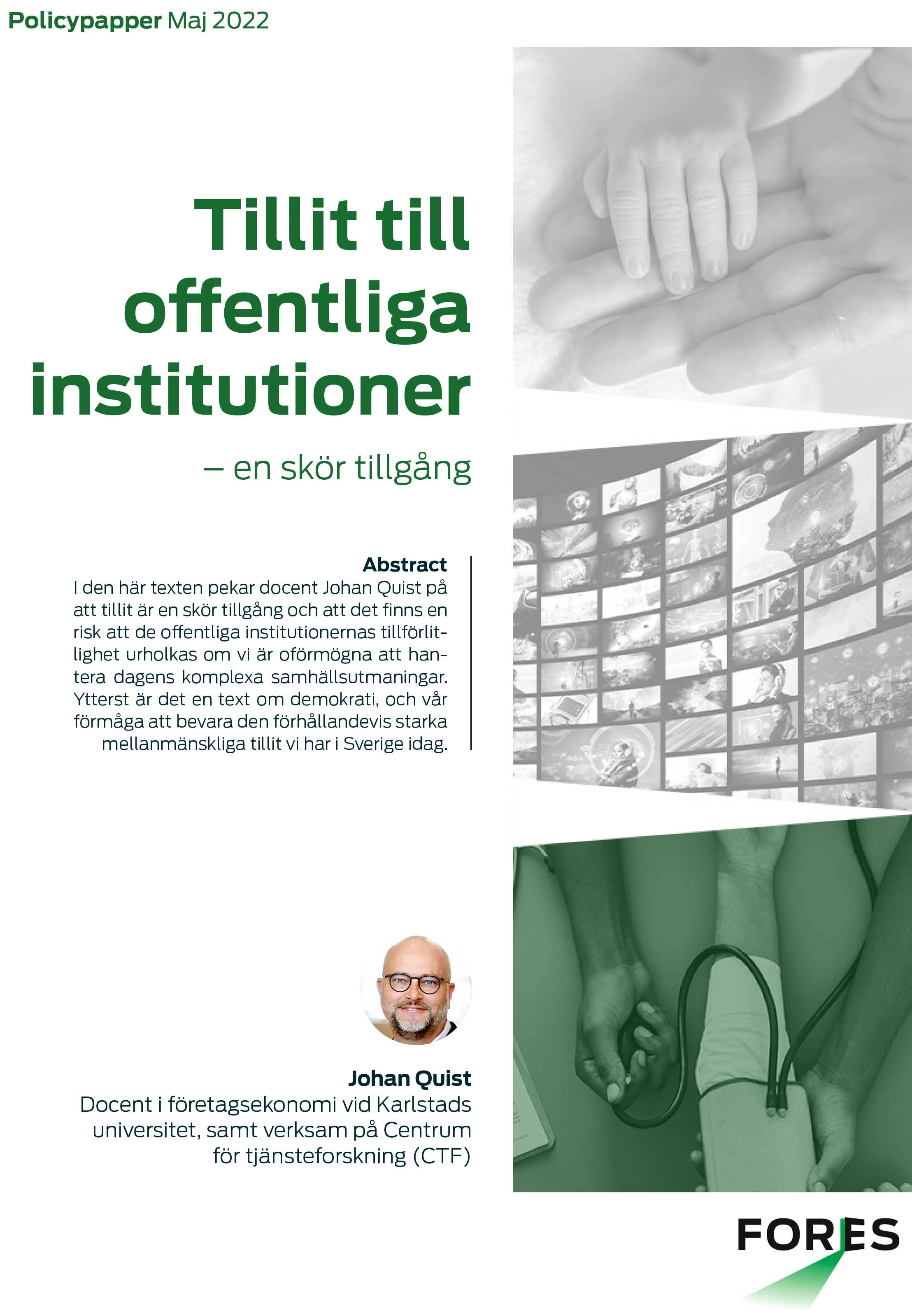 Tillit till offentliga institutioner