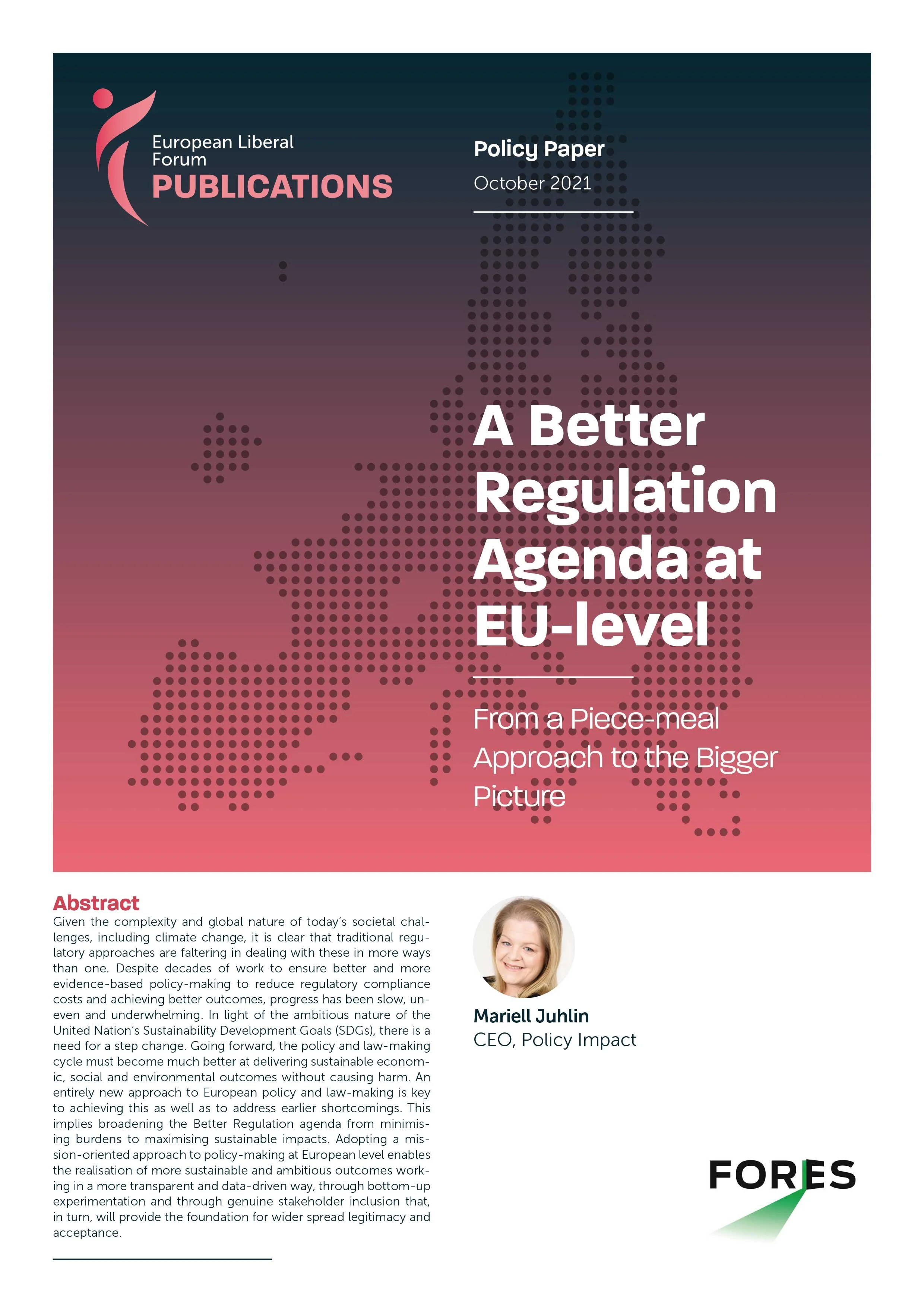 A Better Regulation Agenda at EU-level