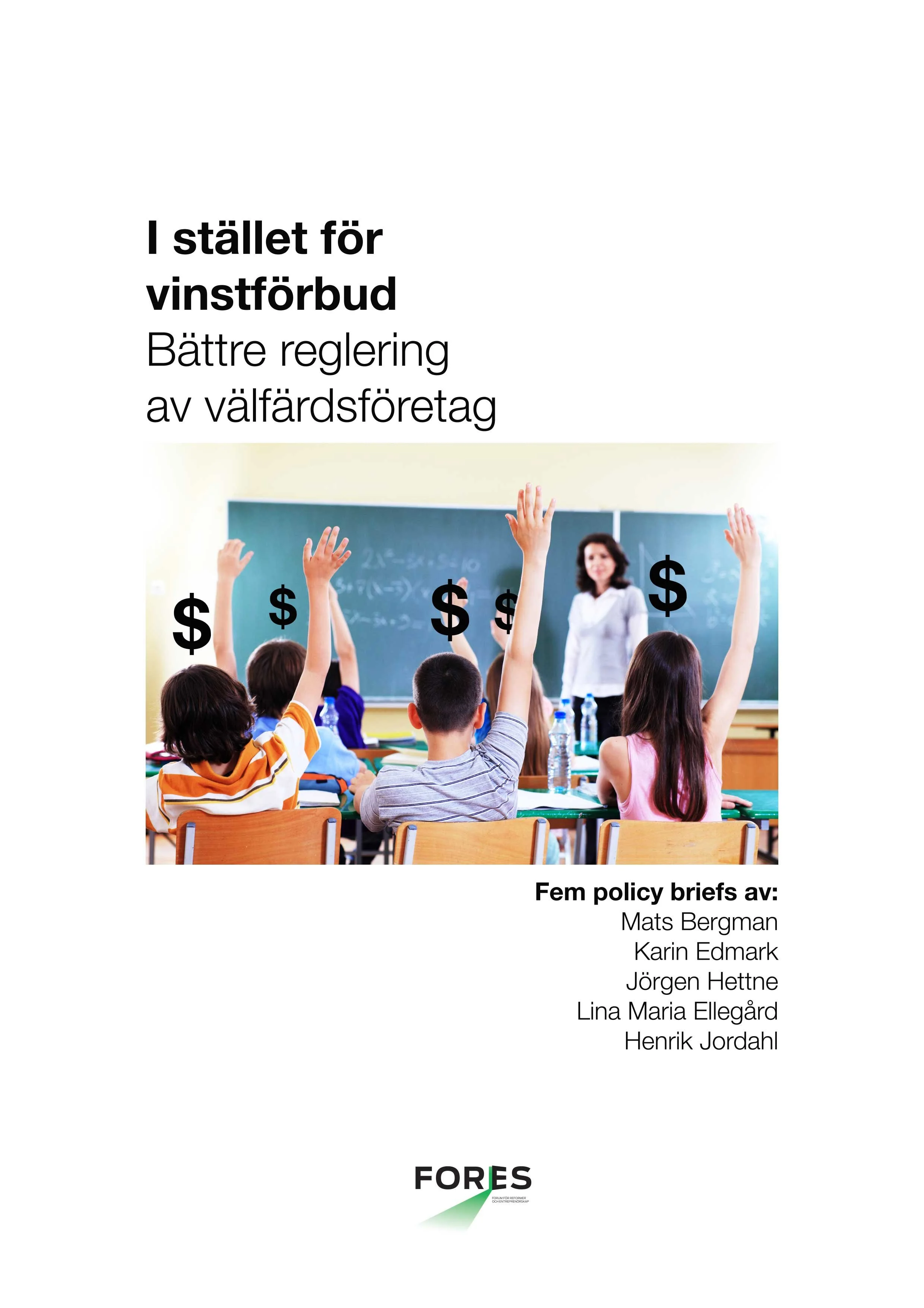 27 mars: Rapportlansering om vinster i välfärden