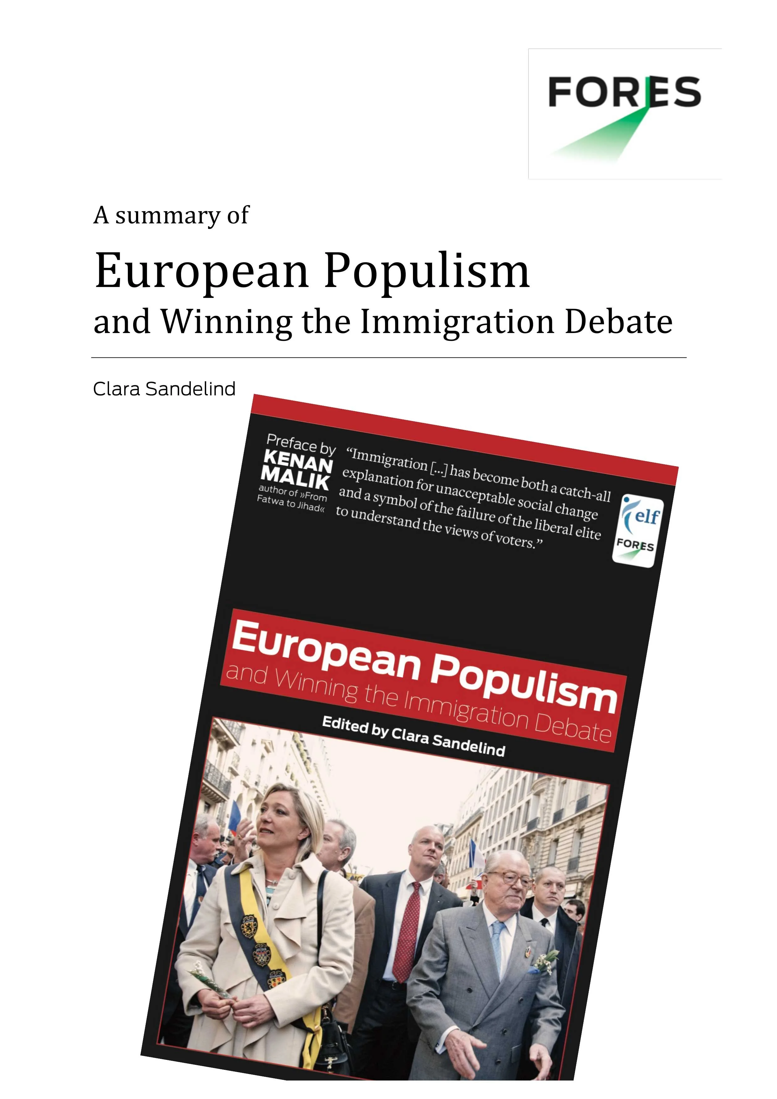 European Populism and Winning the Immigration Debate
