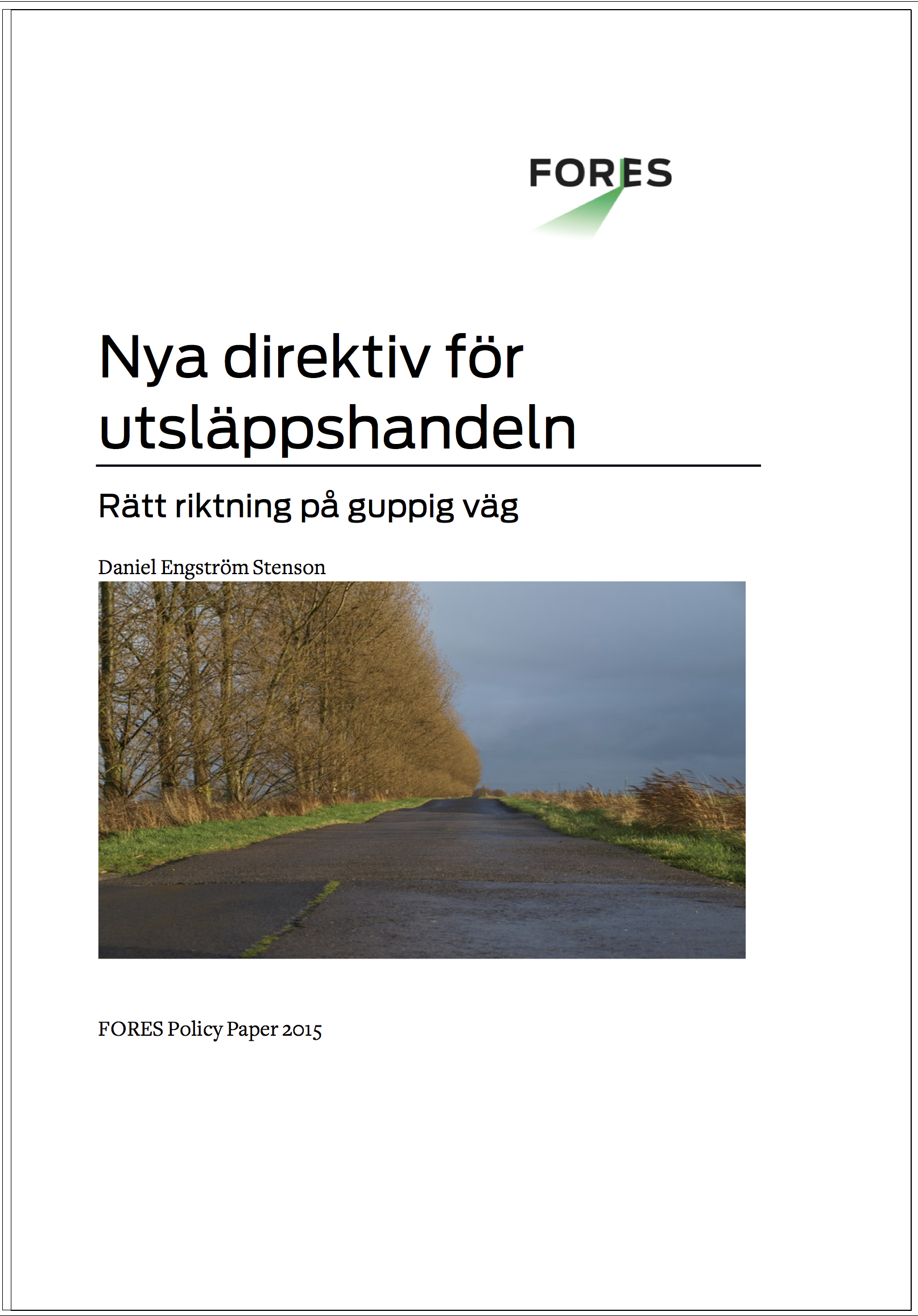 Rätt riktning på guppig väg – analys av förslag till förändring av EU ETS