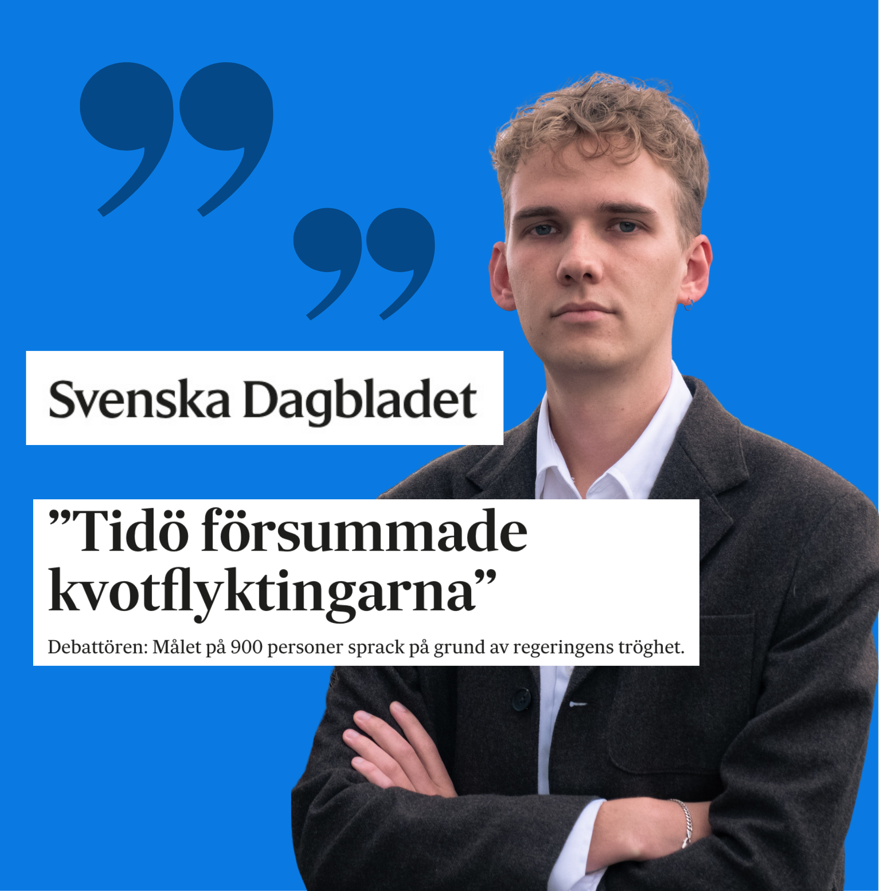 Regeringen slöade och bommade målet om 900 kvotflyktingar