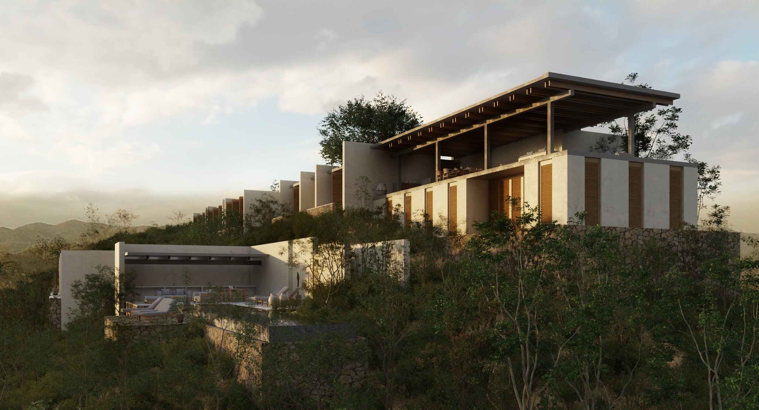 Photo realistic render of the project. Extremely accurate to the real construction. Clean beautiful building of contemporary design.