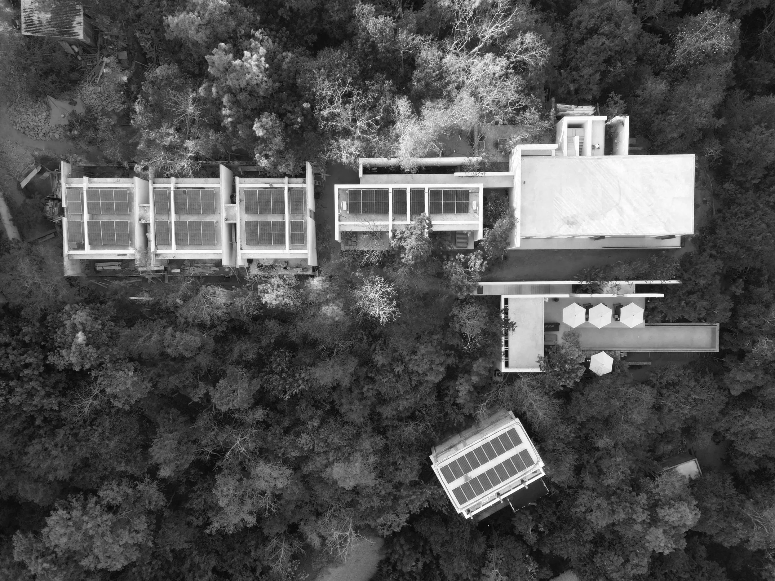 Drone or aerial view of the project plan.