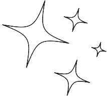 Sterne und funkelnde Lichteffekte