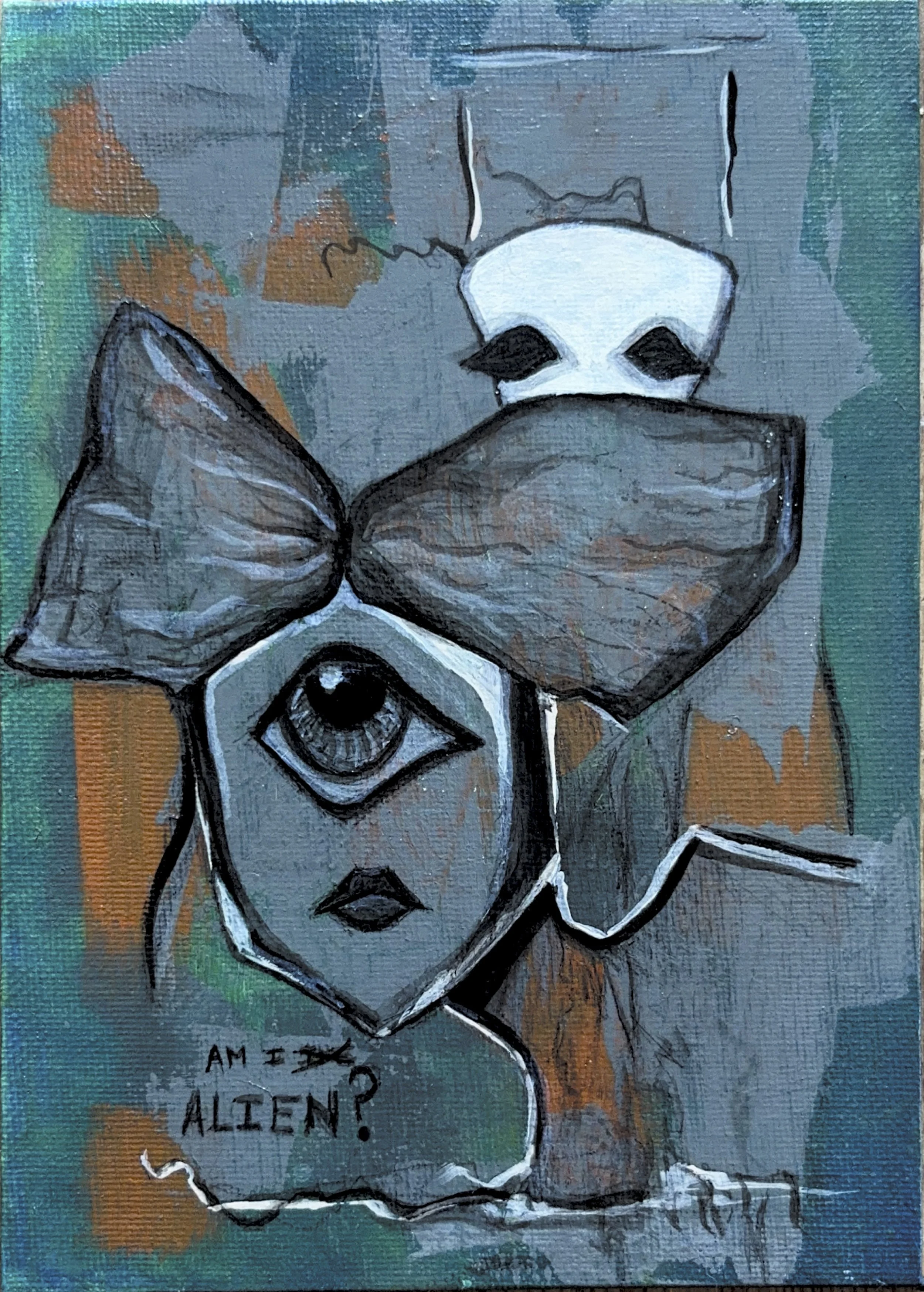 "Am I Alien?" | 7"x5" | 2025