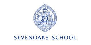 Sevenoaks School logo featuring an emblem with knights and a shield.