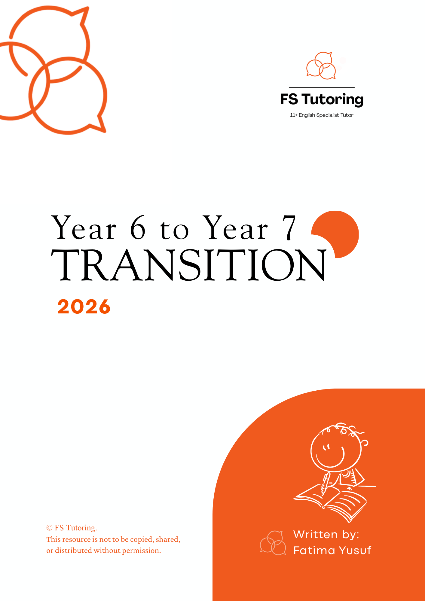 Year 7 English Preparation Guide | KS3 Transition Booklet | FS Tutoring
