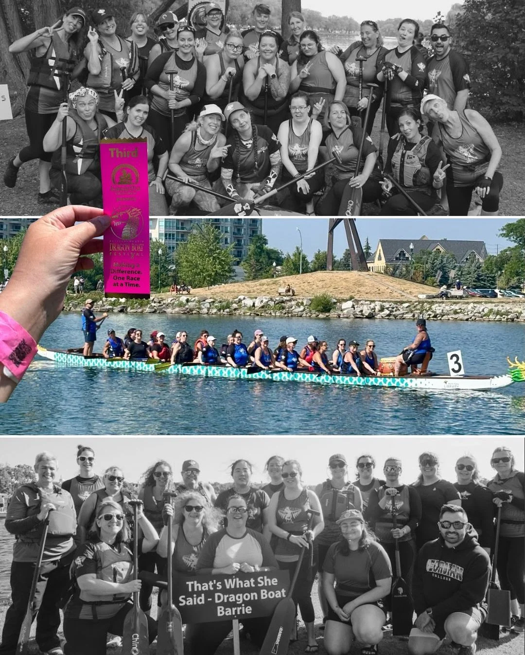 Wanted to get out on the water this summer so I tried something new &amp; joined a women&rsquo;s dragonboat league 🚣&zwj;♀️

My Tuesday nights turned into regattas, ribbons, new friends, and lots of laughs. 

So glad I pushed myself to try something