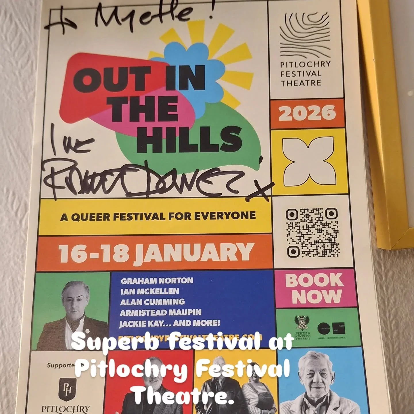 Wonderful festival at Pitlochry Festival Theatre.