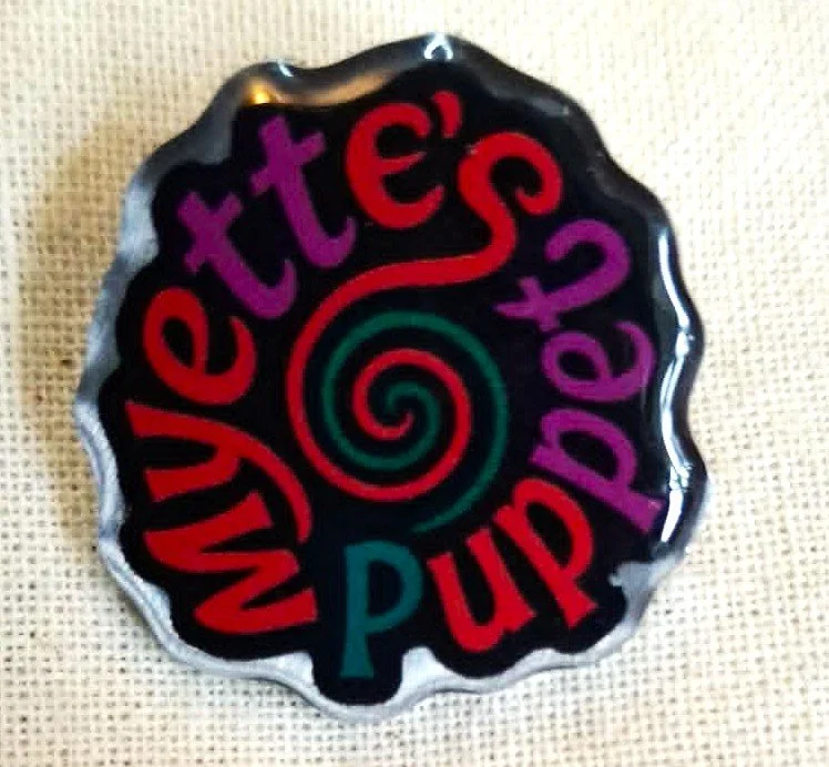 Myette Puppets Pin Badge