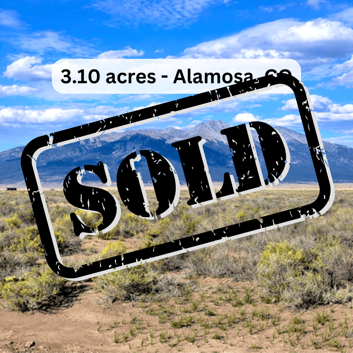 3.10 Acres - Double Corner Lot in the San Luis Valley - $195/month for 60 months