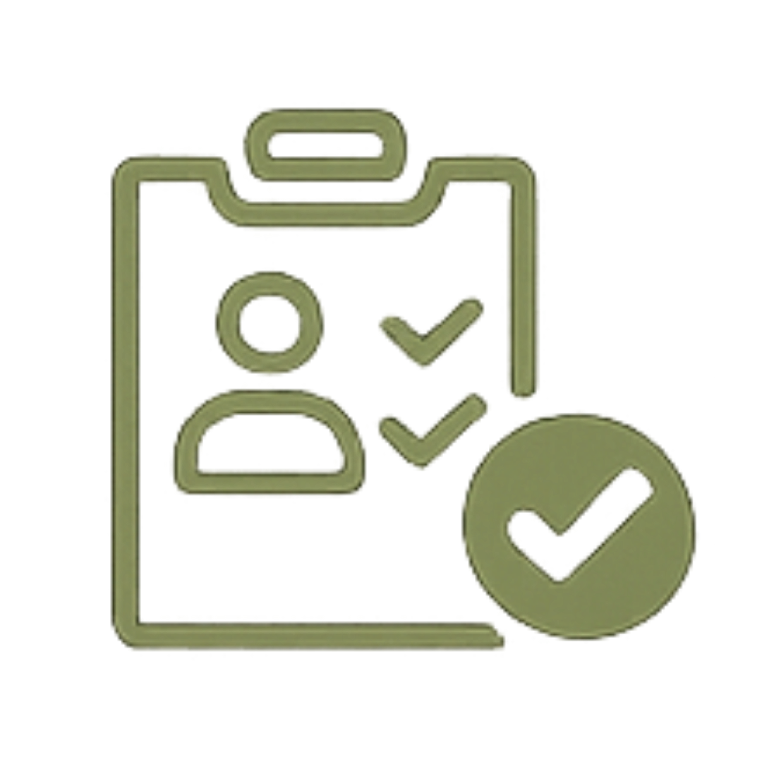 Icon personalized health plan clipboard