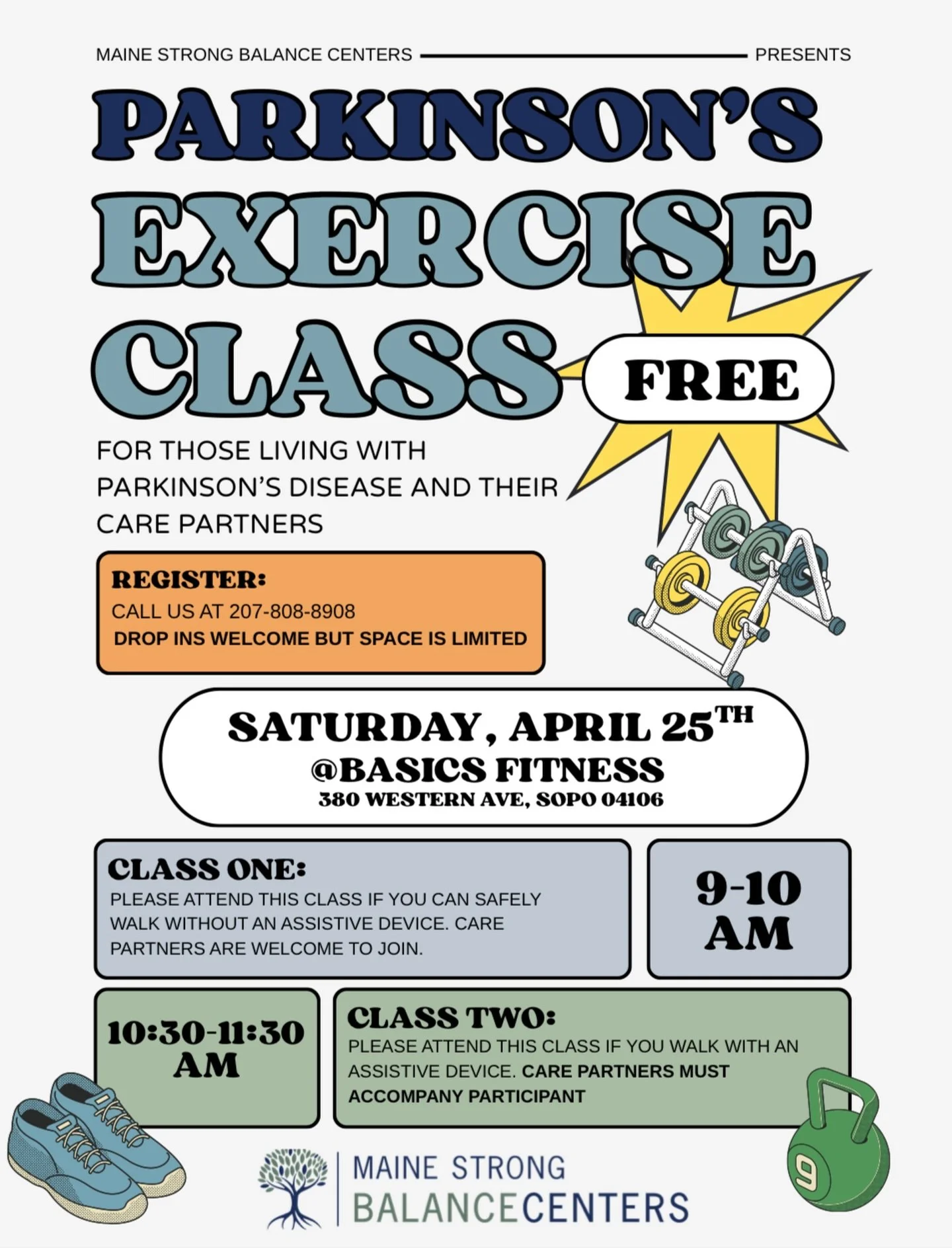It is Parkinson&rsquo;s awareness month and we&rsquo;re hosting a FREE class this Saturday and would love to see you there! Whether you&rsquo;re living with Parkinson&rsquo;s or supporting a loved one, this space is for you.

Exercise can be powerful