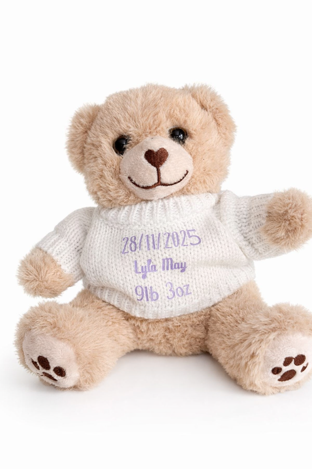 New Baby Keepsake Teddy Gift Box (Personalised)