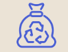 Bolsa de basura azul