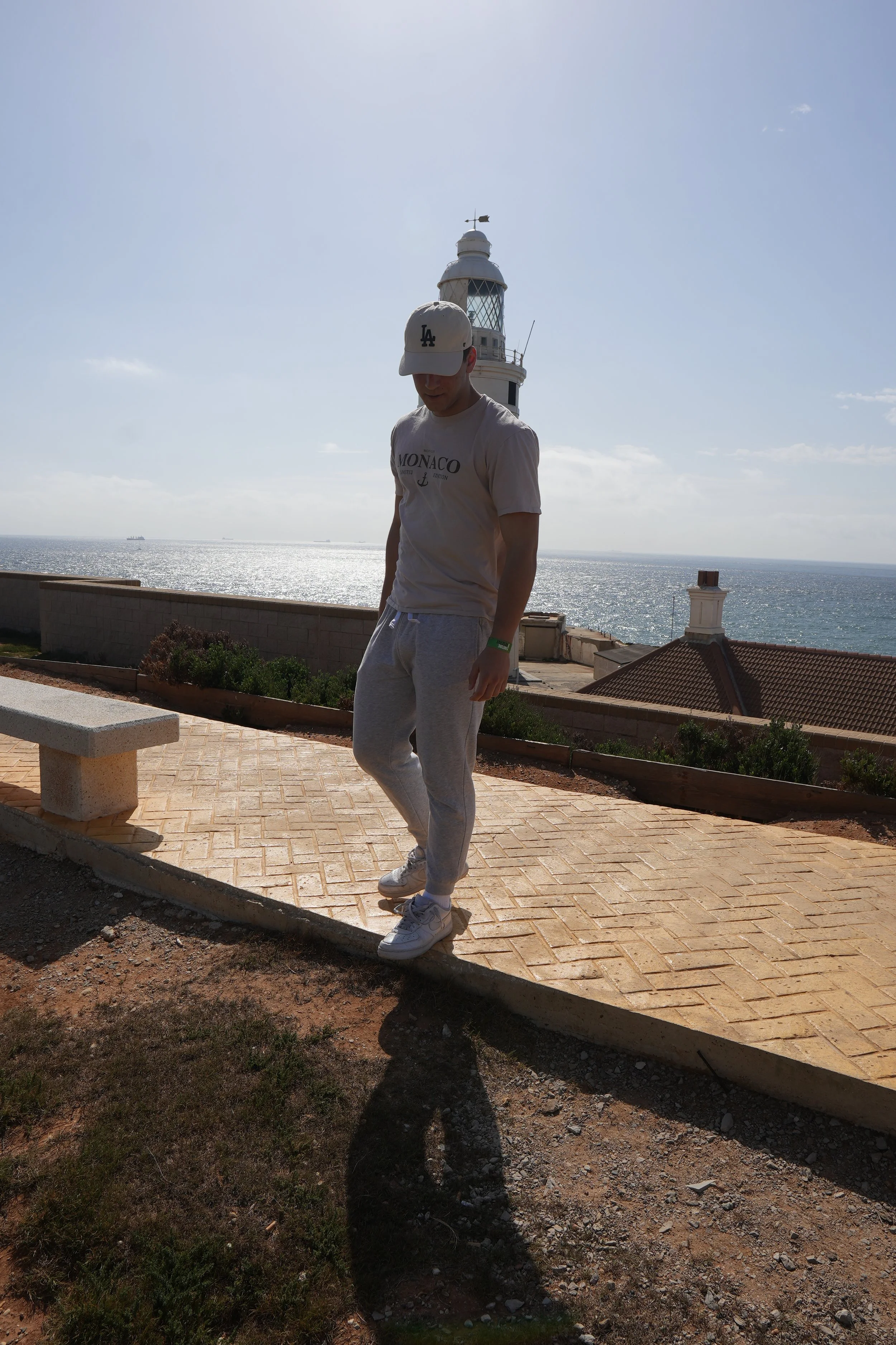 Noble nearby a lighthouse on a foreign language trip to Spain & Portugal.