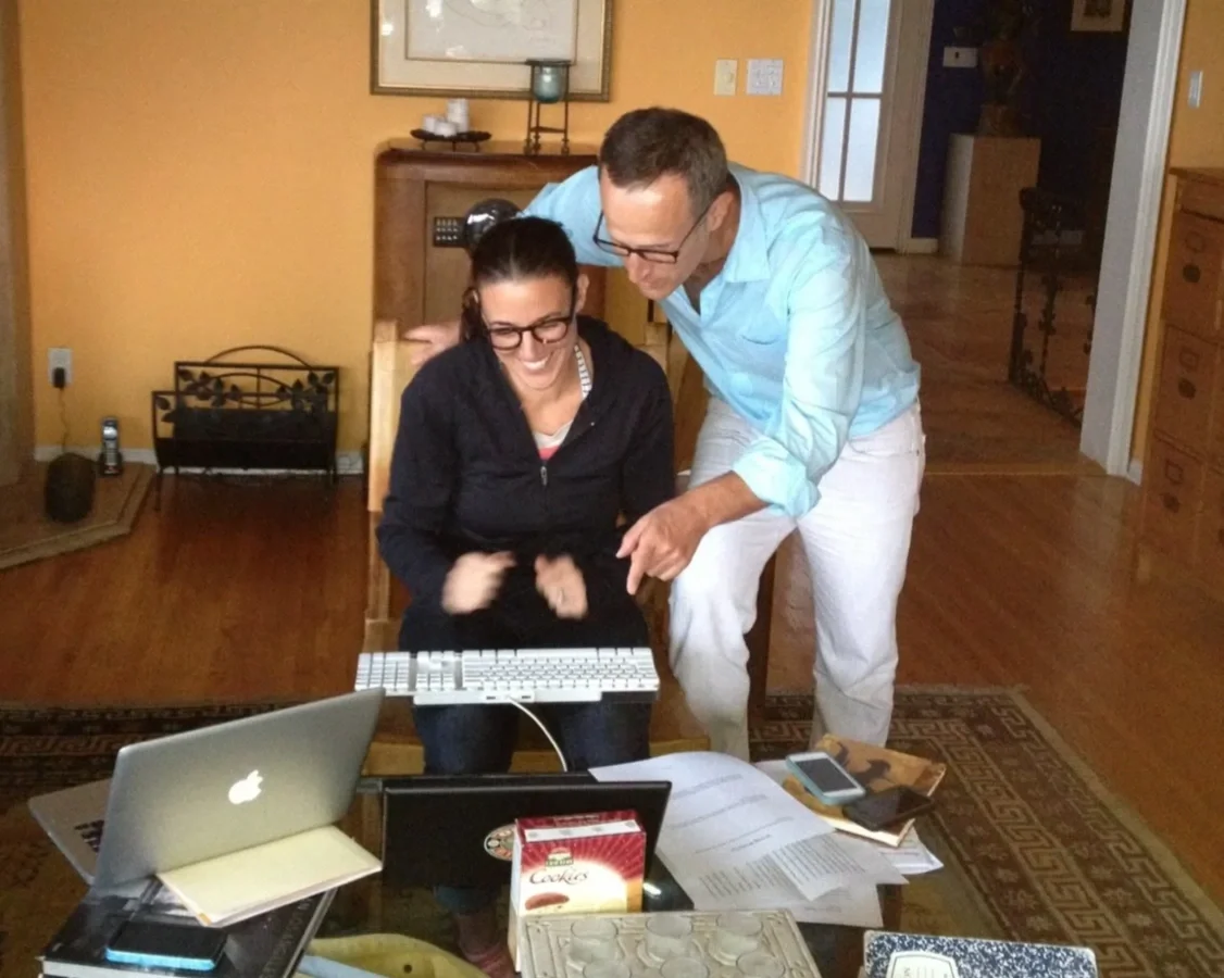 Gali coaching a writing student