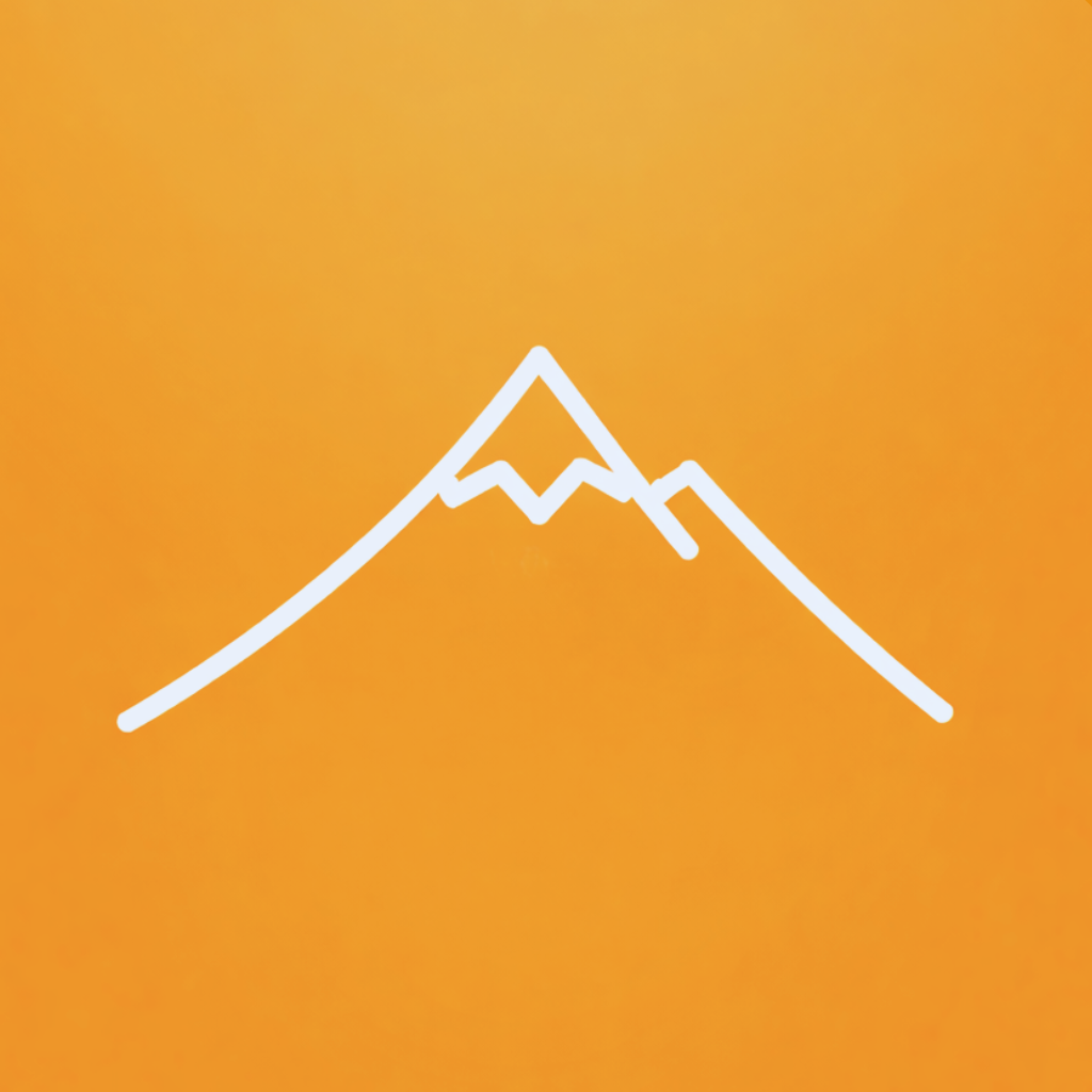 A person writing with a large yellow and orange pencil, symbols representing writing or thinking nearby.