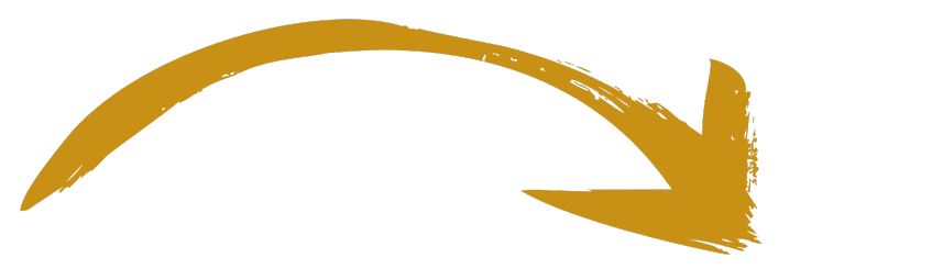 A gold-colored arrow curved upward.
