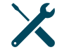 Weight and Fill Optimization - Icon of a wrench and screwdriver crossed