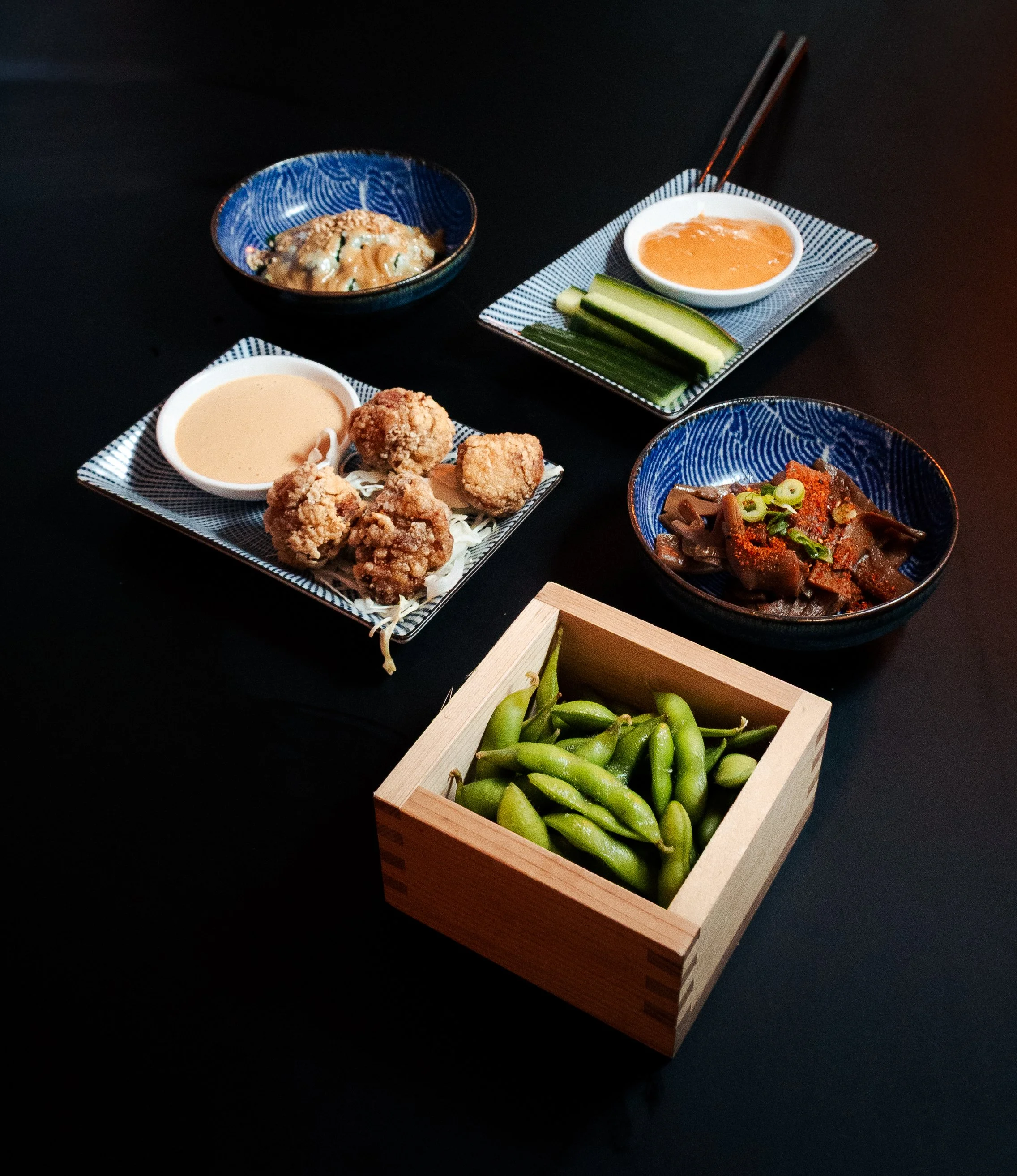 karaage et edamame Komichi restaurant japonais Le Mans