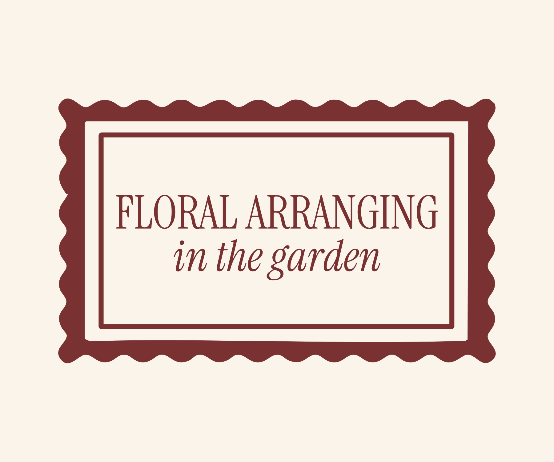Floral Arranging in the Garden