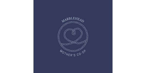 Marblehead Mother's Co-op logo with a heart-shaped rope in the center and the words 'Marblehead Mother's Co-op' around it.