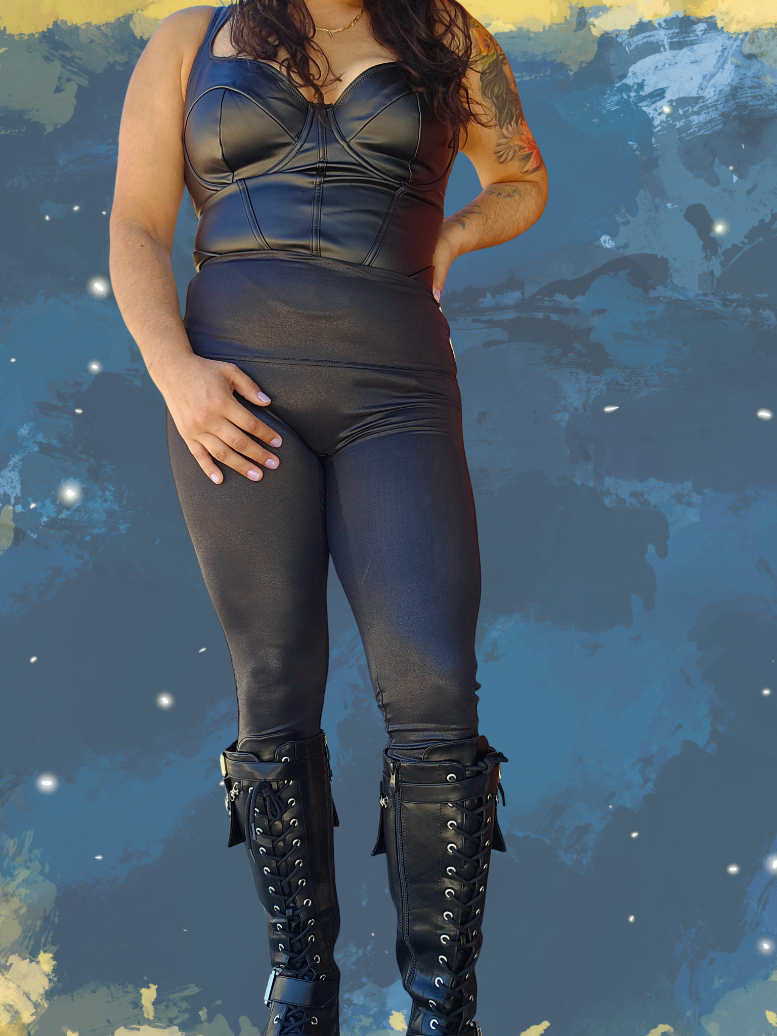 womans body taking up space unapologetically