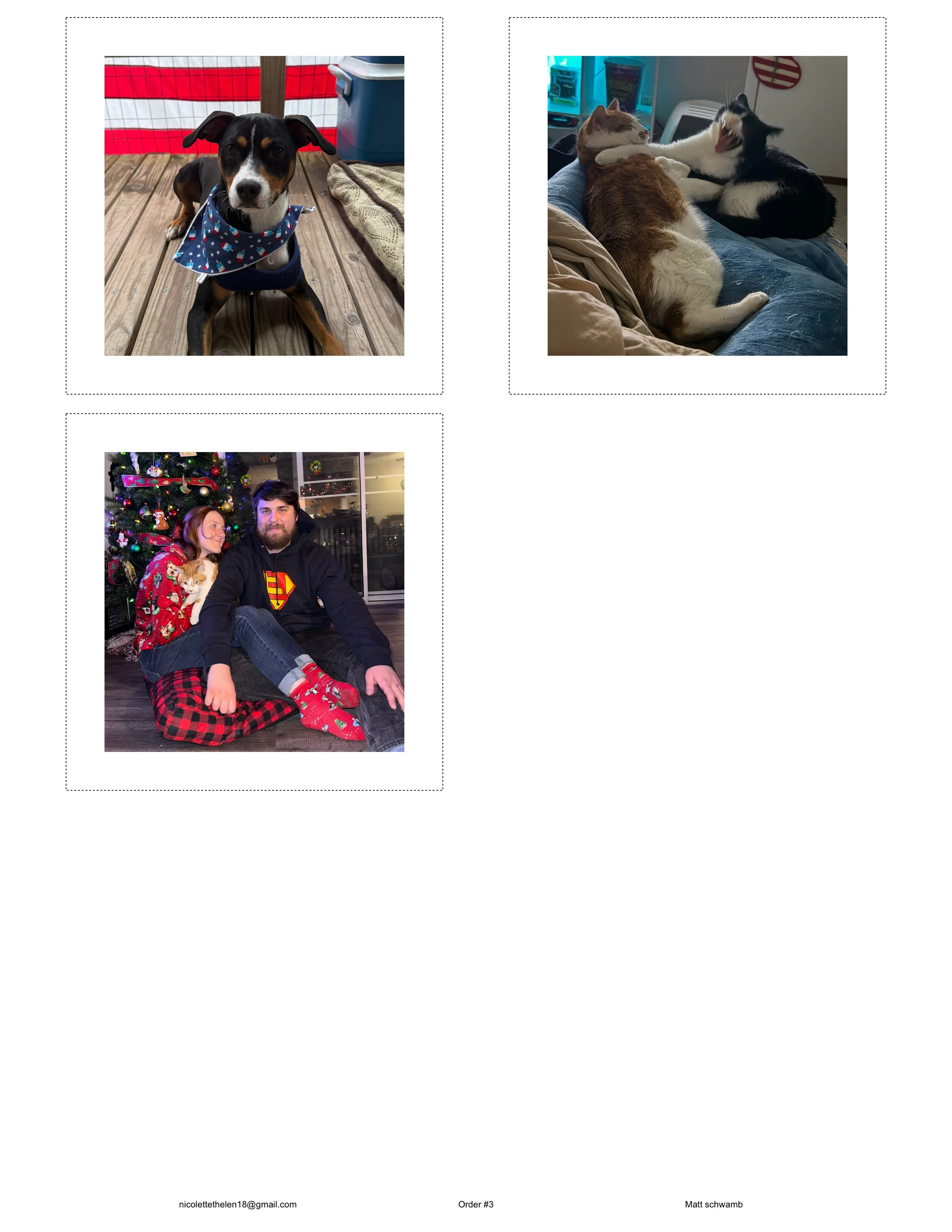 3 Custom Photo Magnets