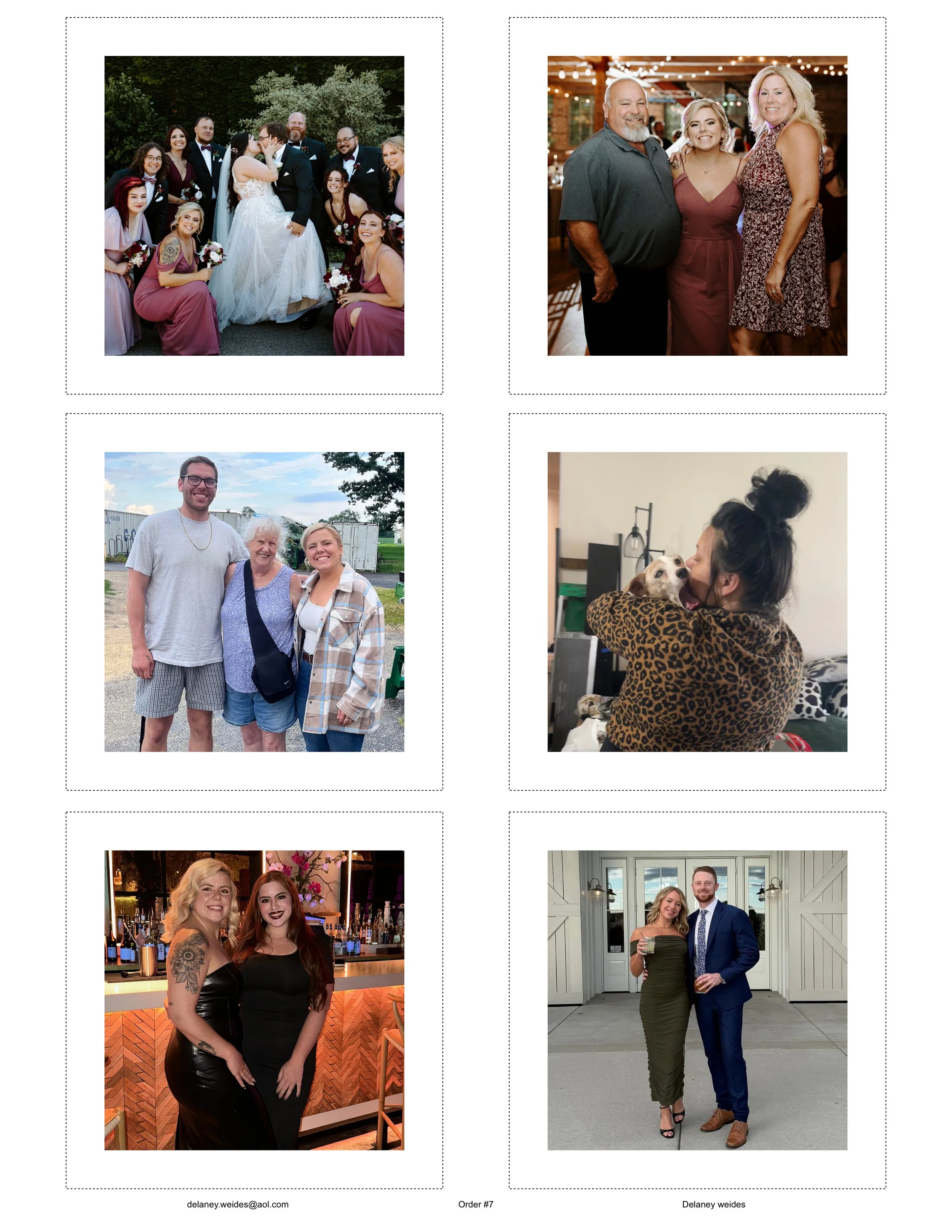 6 Custom Photo Magnets