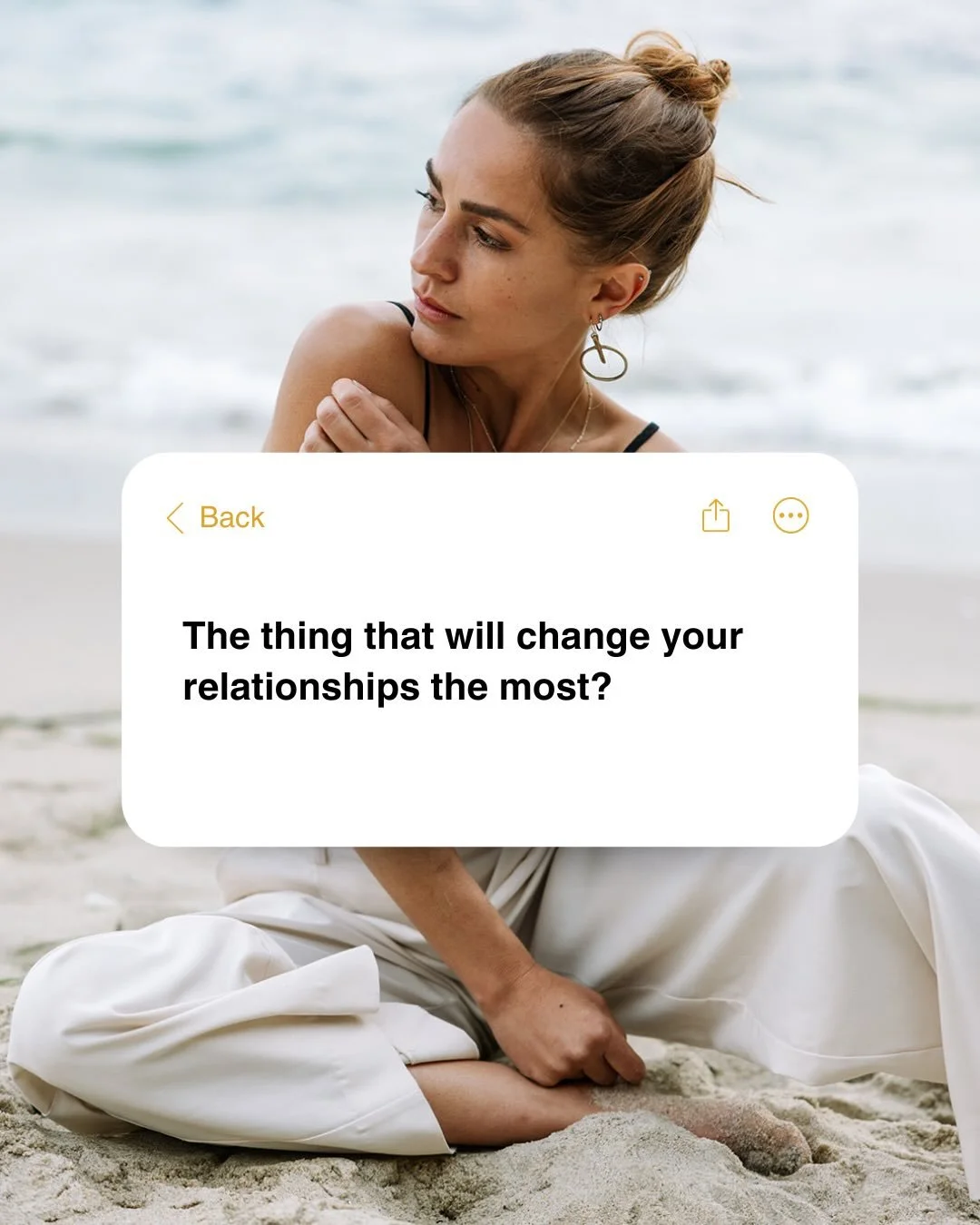 The NUMBER ONE thing that will change your relationships for the better &amp; not have you always on edge ☝️☝️

This is a very real, visceral pattern most women &ldquo;know they don&rsquo;t want to do&rdquo; 

But get caught up in the swirl of a mome