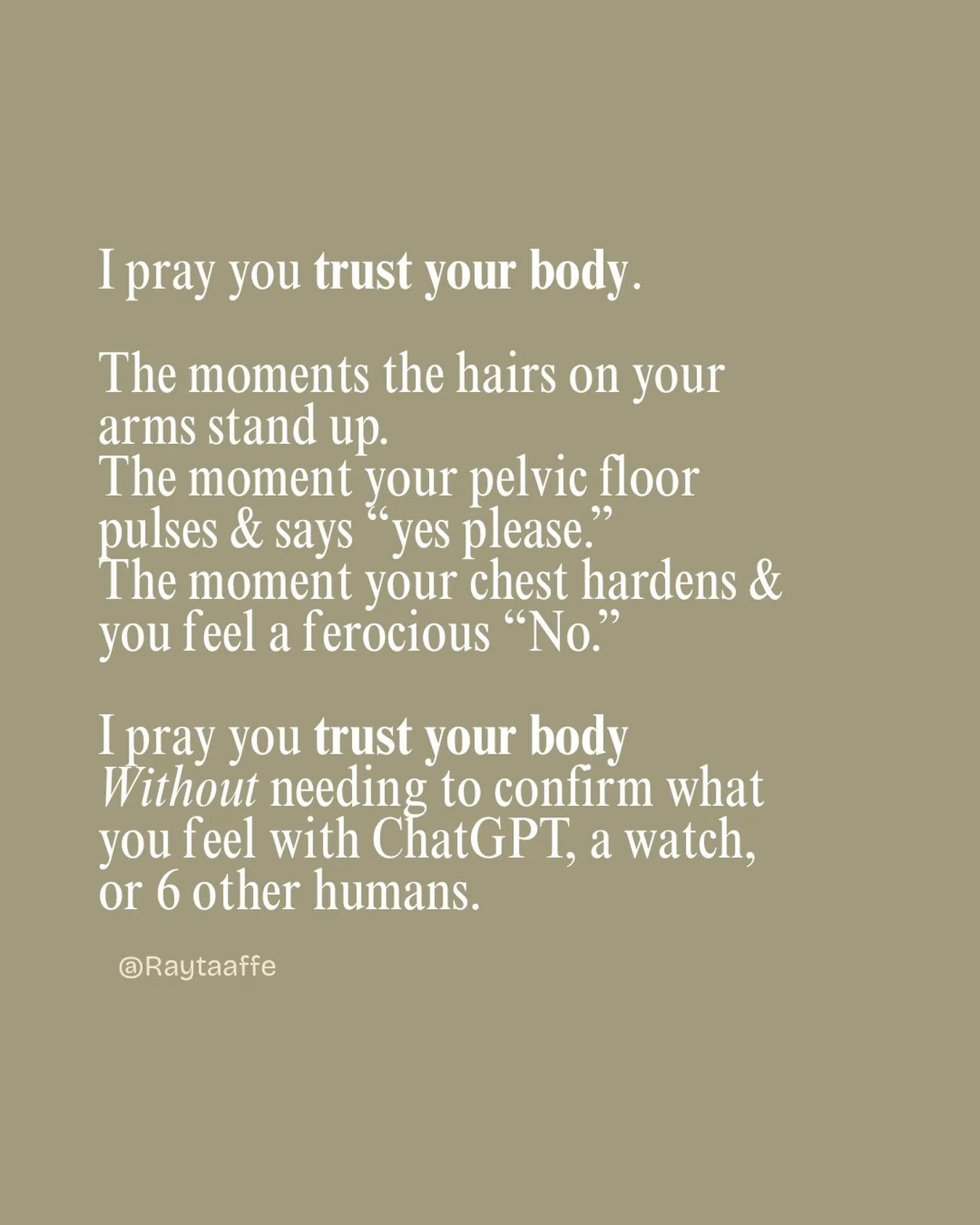 There&rsquo;s a feed back loop happening that&rsquo;s a big part of why you feel disconnected, like you can&rsquo;t trust your body, &amp; deeply craving more. 

We&rsquo;ve already been disconnected from our bodies for way too long. 

The fact that 