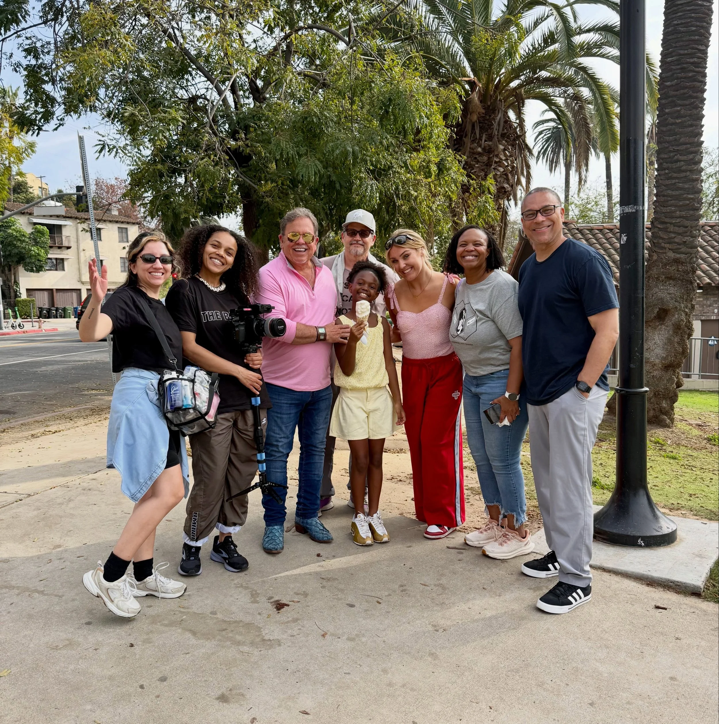 Big love to this incredible crew out here at Echo Park bringing &ldquo;Walking a Sidewalk&rdquo; to life. What a beautiful day surrounded by such talented performers, videographers, creatives, and hardworking people all giving their hearts to this pr