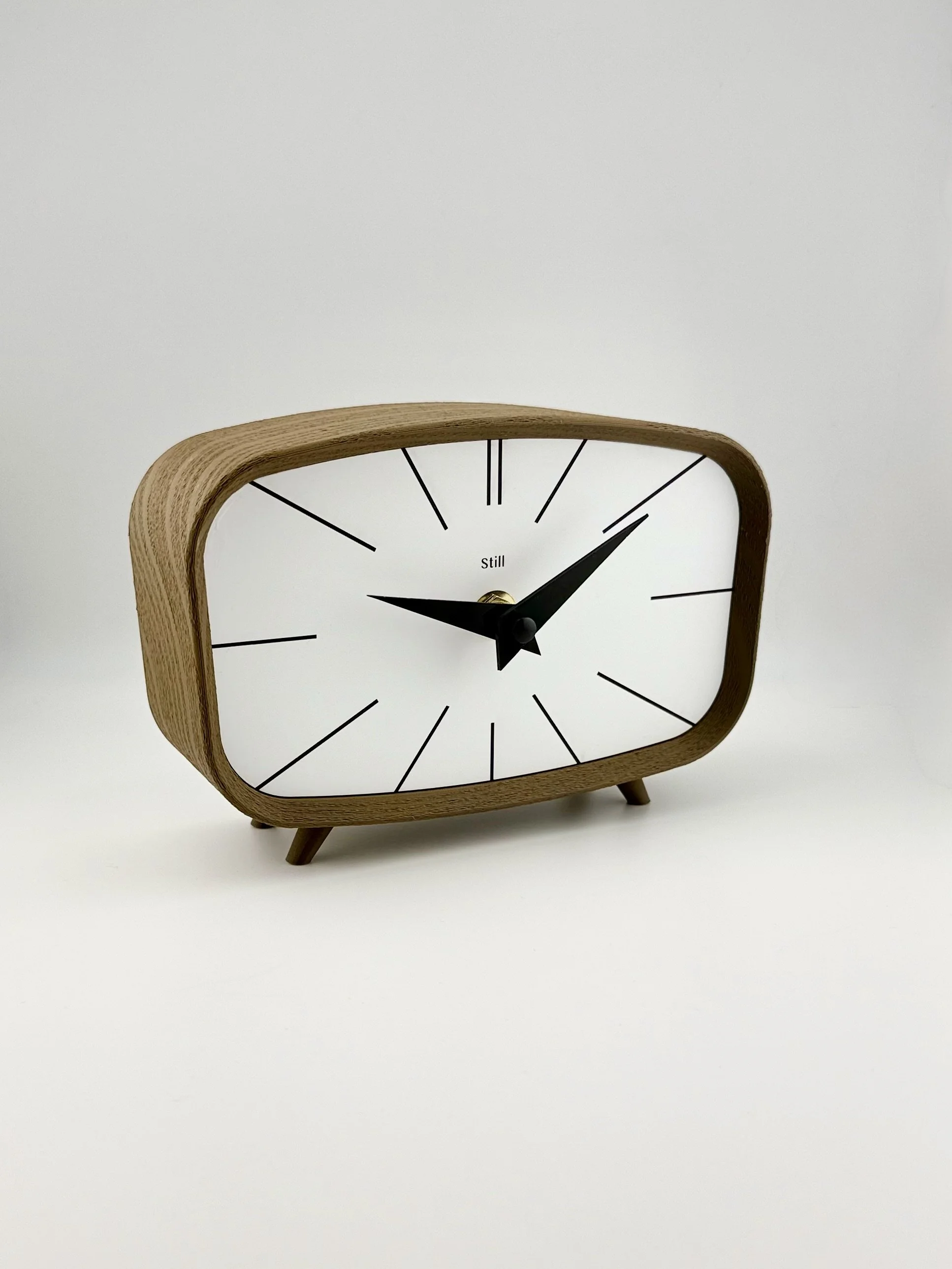 Soft White Desk Clock