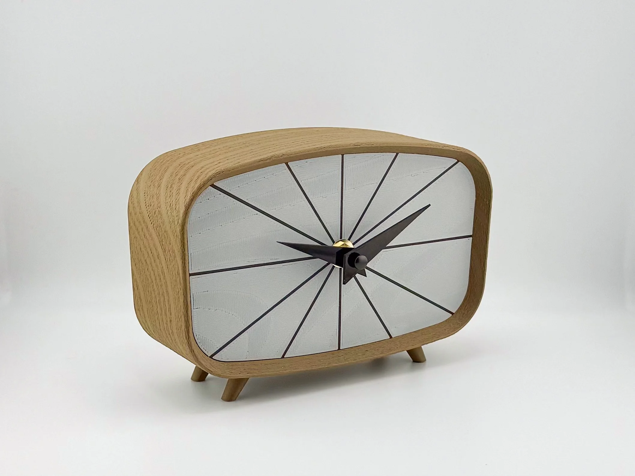 Soft Grey Desk Clock