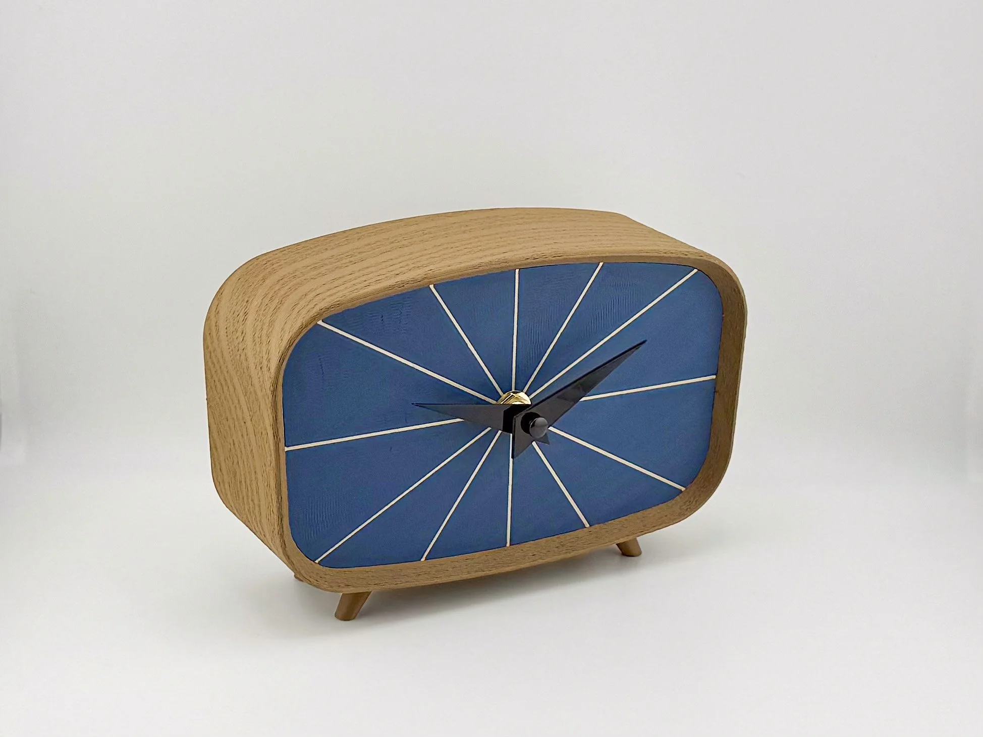 Warm Blue Desk Clock