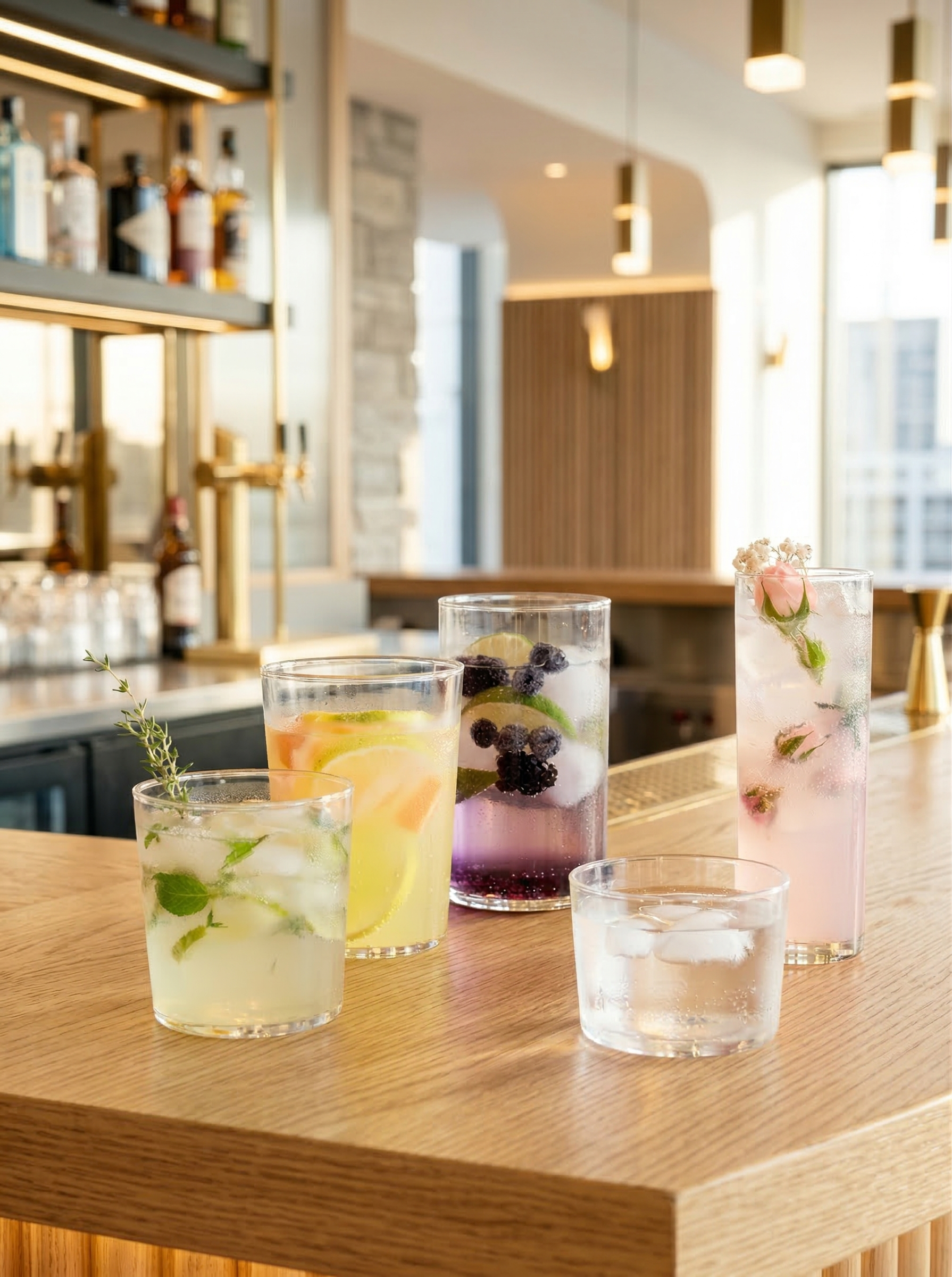 Arc America's Essentials Glassware collection. Modern lightweight glassware in a variety of shapes and sizes.