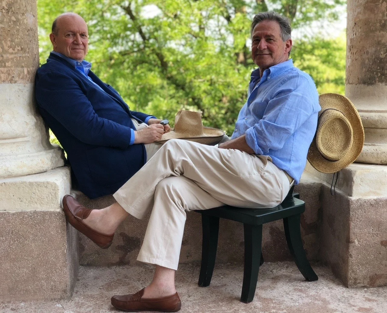 Christopher Hyland and Constantino Castellano at La Malcontenta Villa