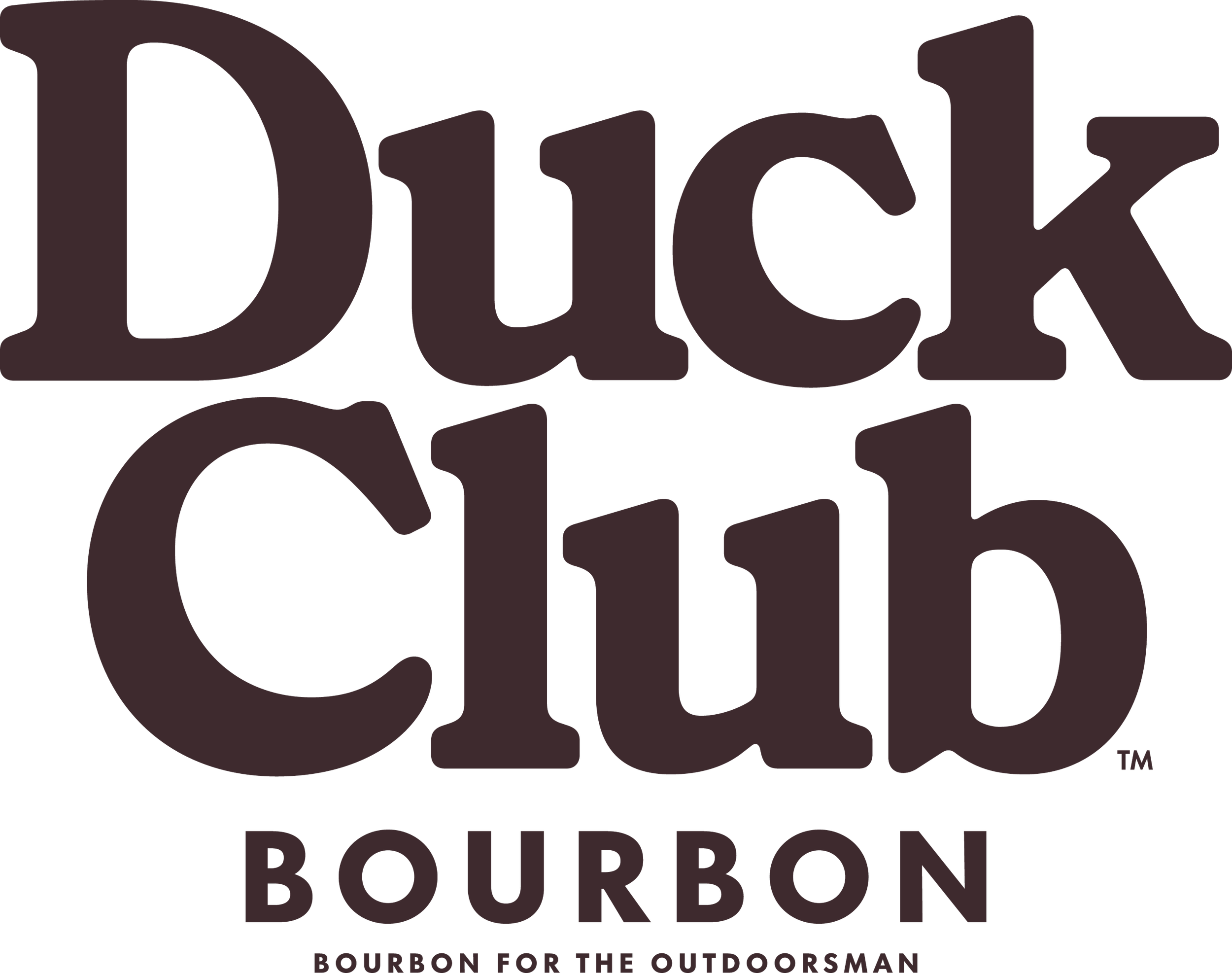Logo for Duck Chub Bourbon with the tagline "Bourbon for the Outdoorsman".