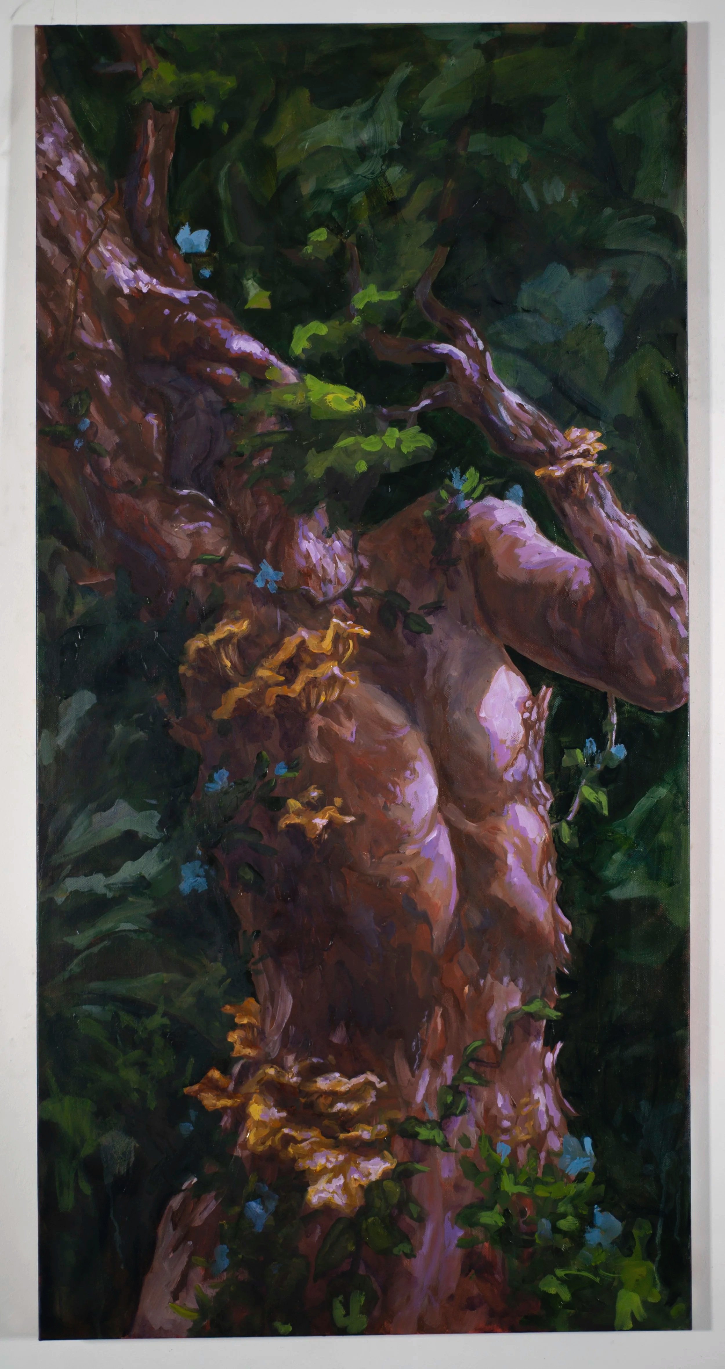 Daphne,
Oil on canvas,
48" x 24"