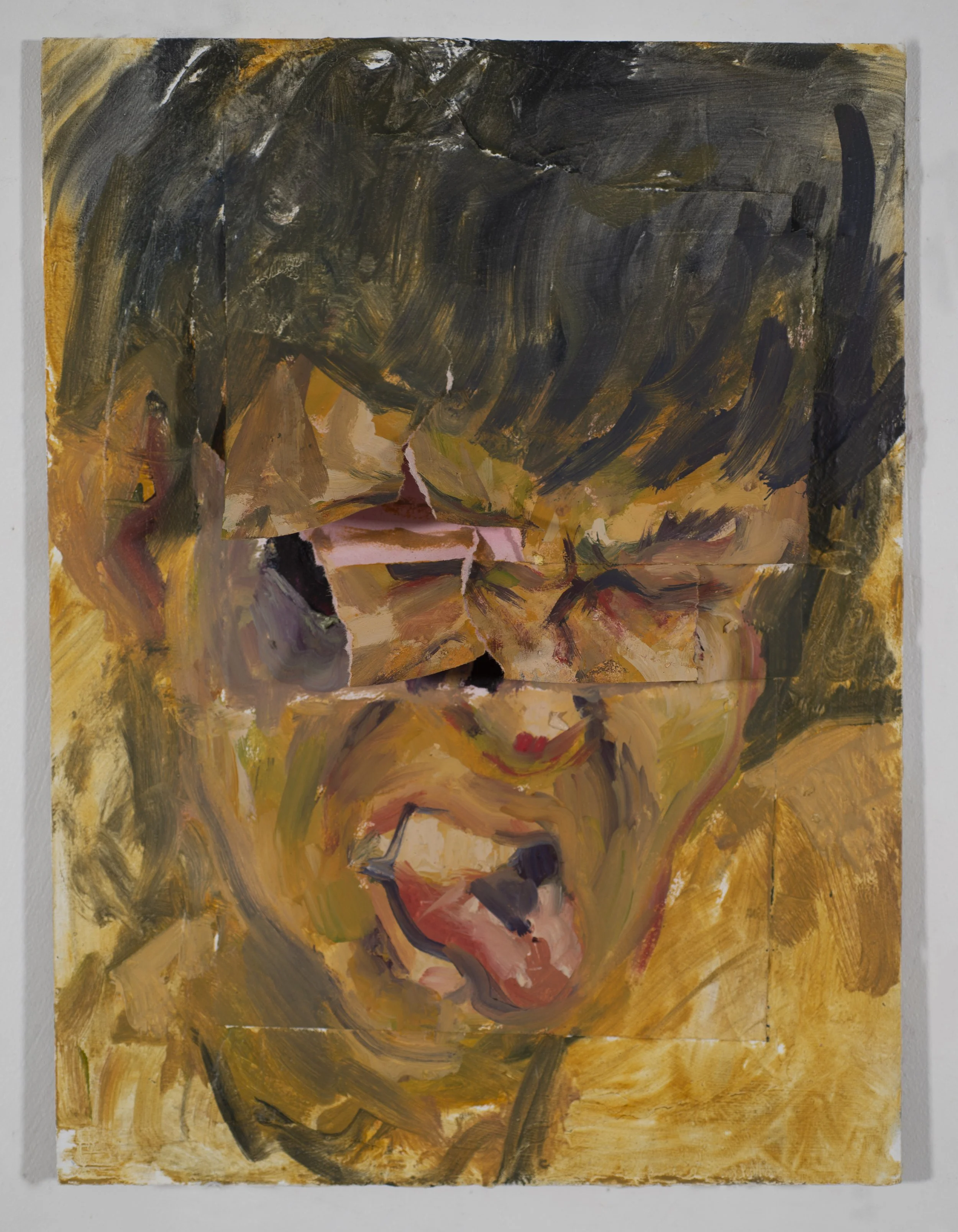 YUCK,
Oil on paper and panel,
12" x 9"