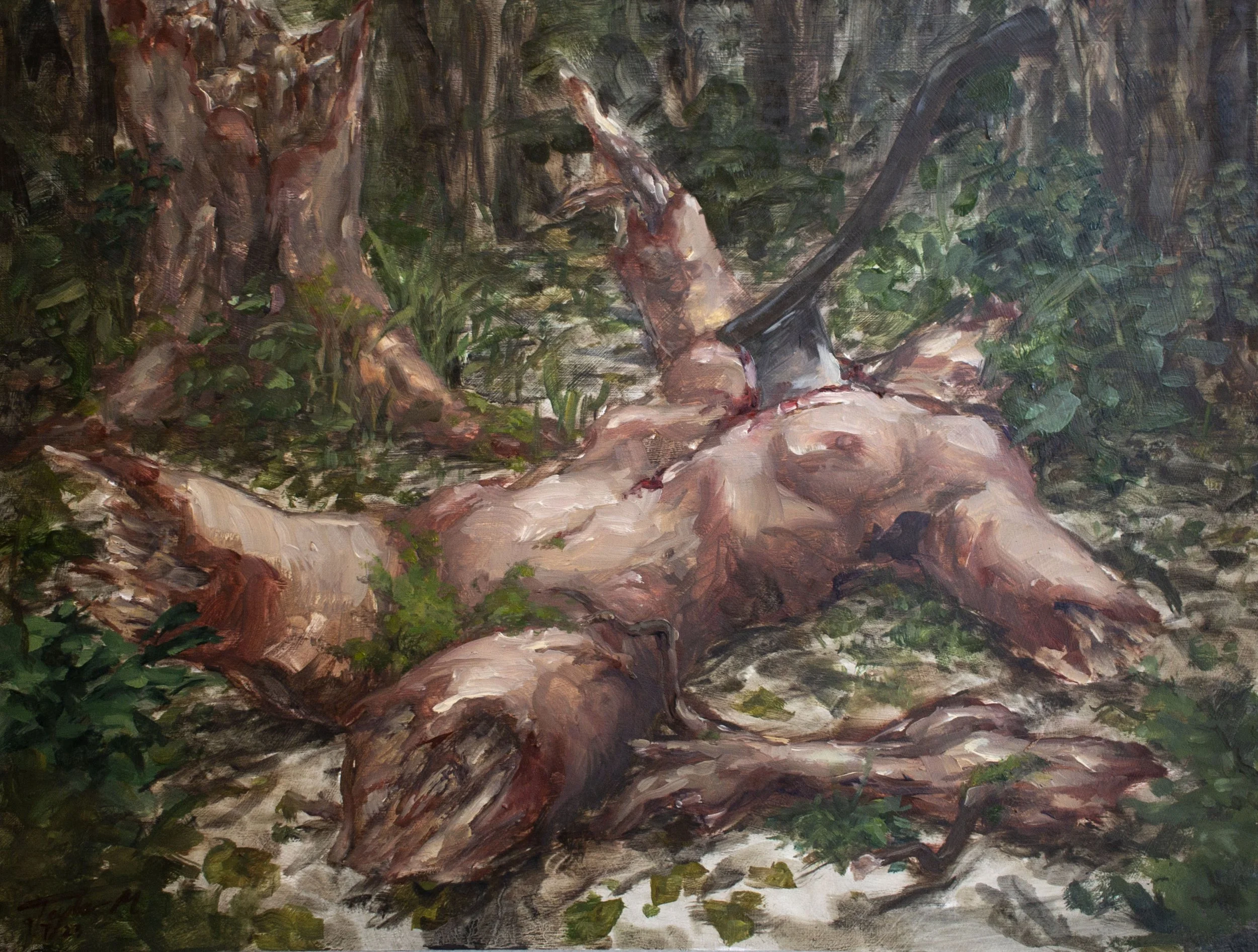The Giving Tree,
Oil on panel,
12" x 16"