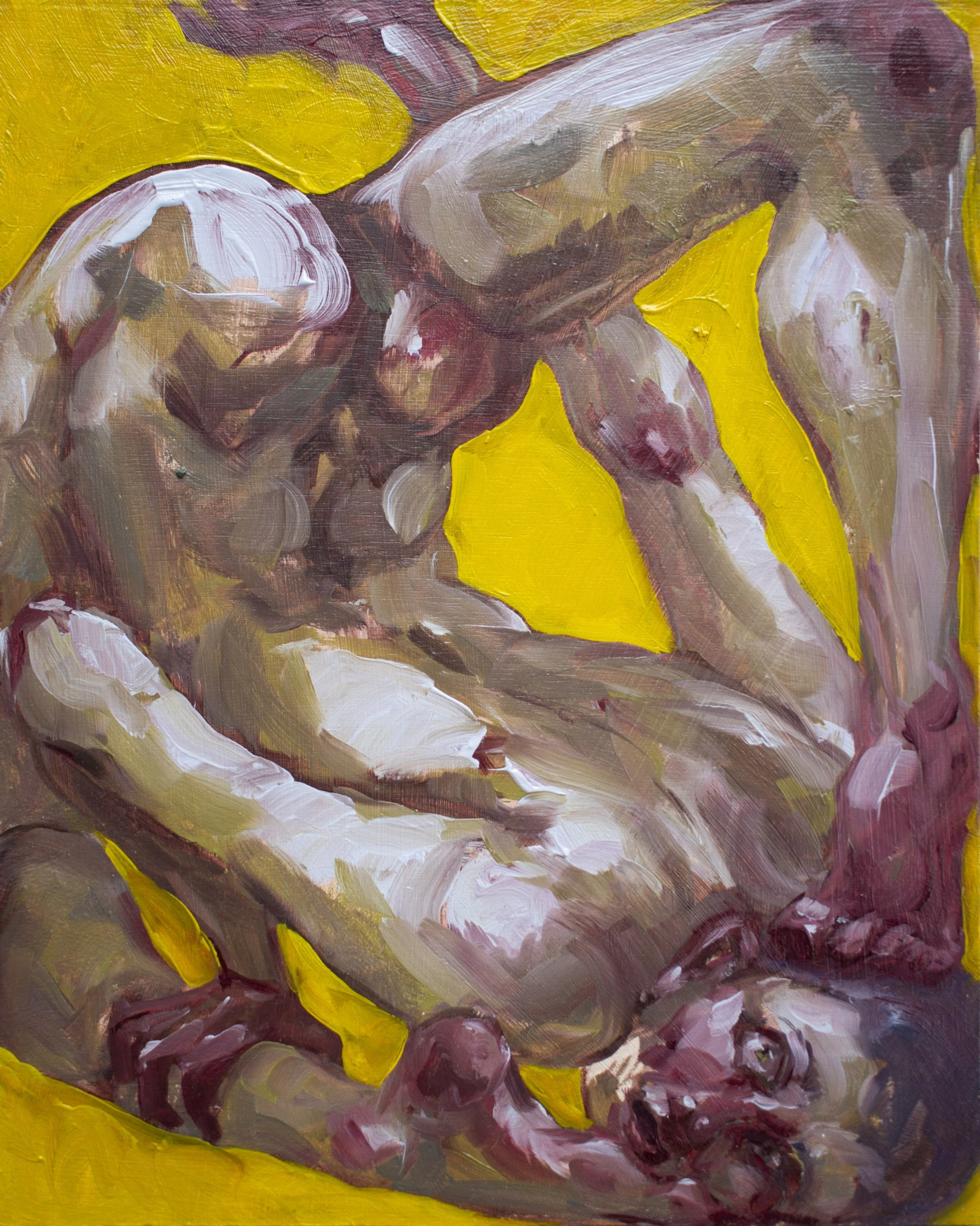 Just Relax,
Oil on panel,
10" x 8"