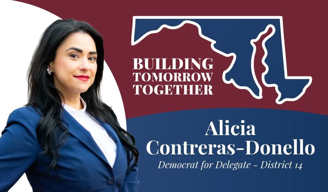 An announcement made with heart, and commitment to our community.
I am Alicia Contreras-Donello: working mother, proud daughter of immigrants, and public servant with nearly 20 years of experience. Today I announce my candidacy for the Maryland House